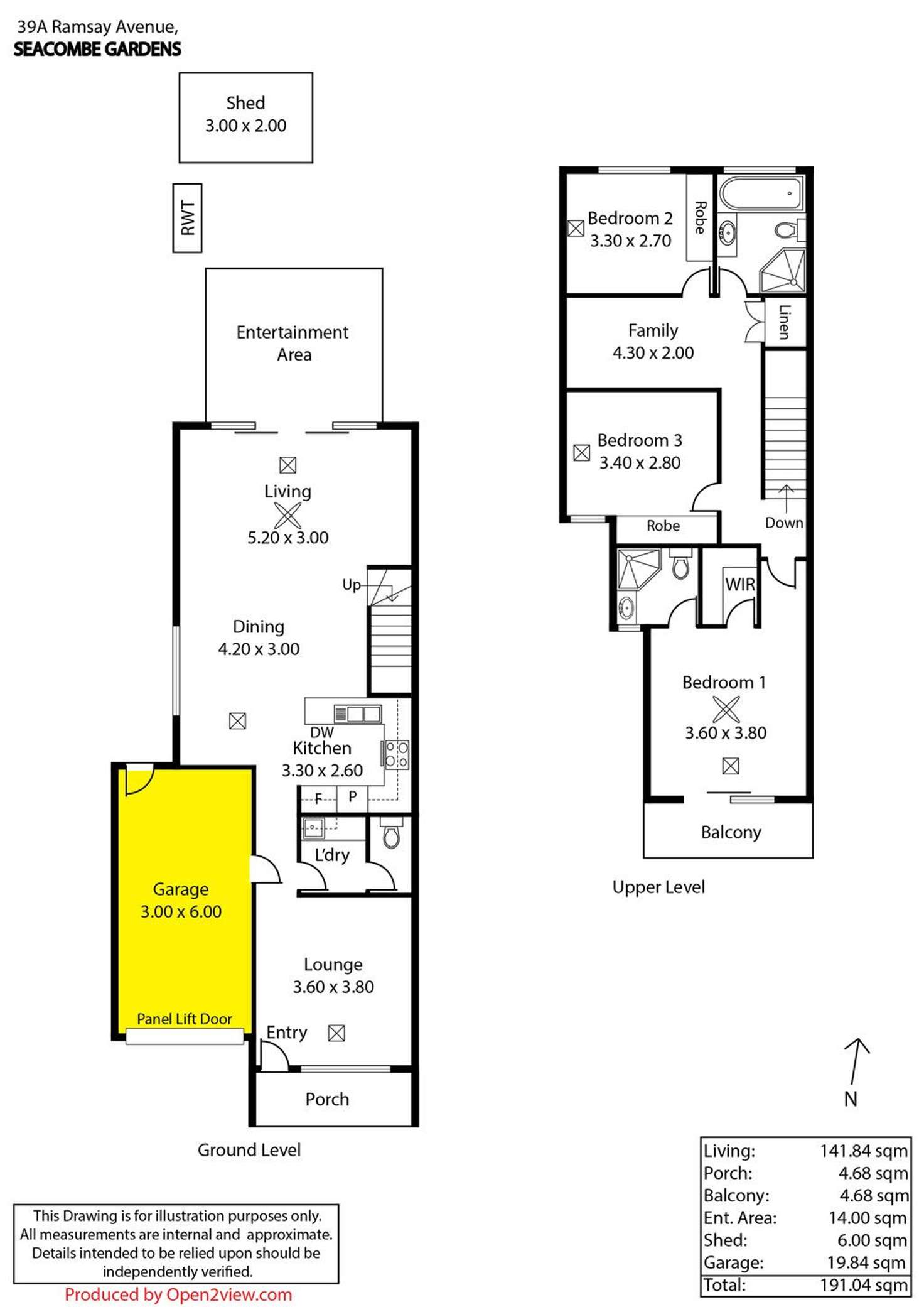 Floorplan of Homely house listing, 39A Ramsay Avenue, Seacombe Gardens SA 5047