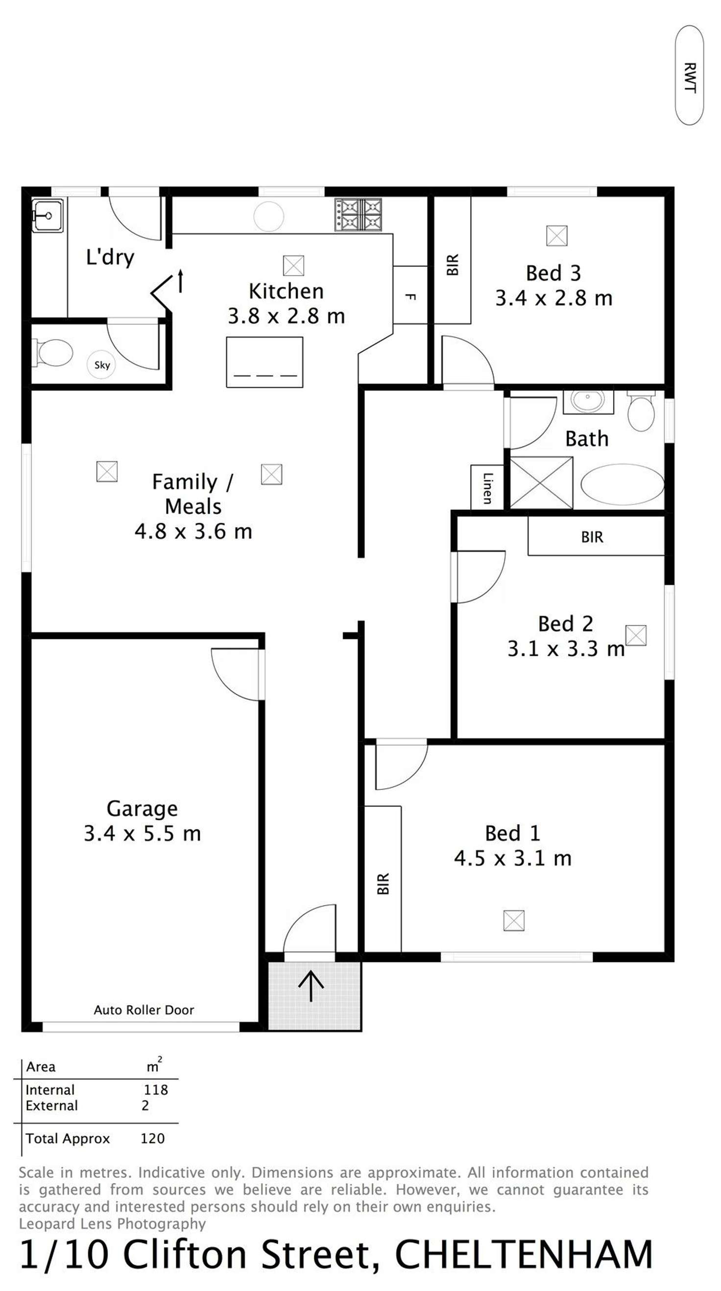 Floorplan of Homely house listing, 1/10 Clifton Street, Cheltenham SA 5014