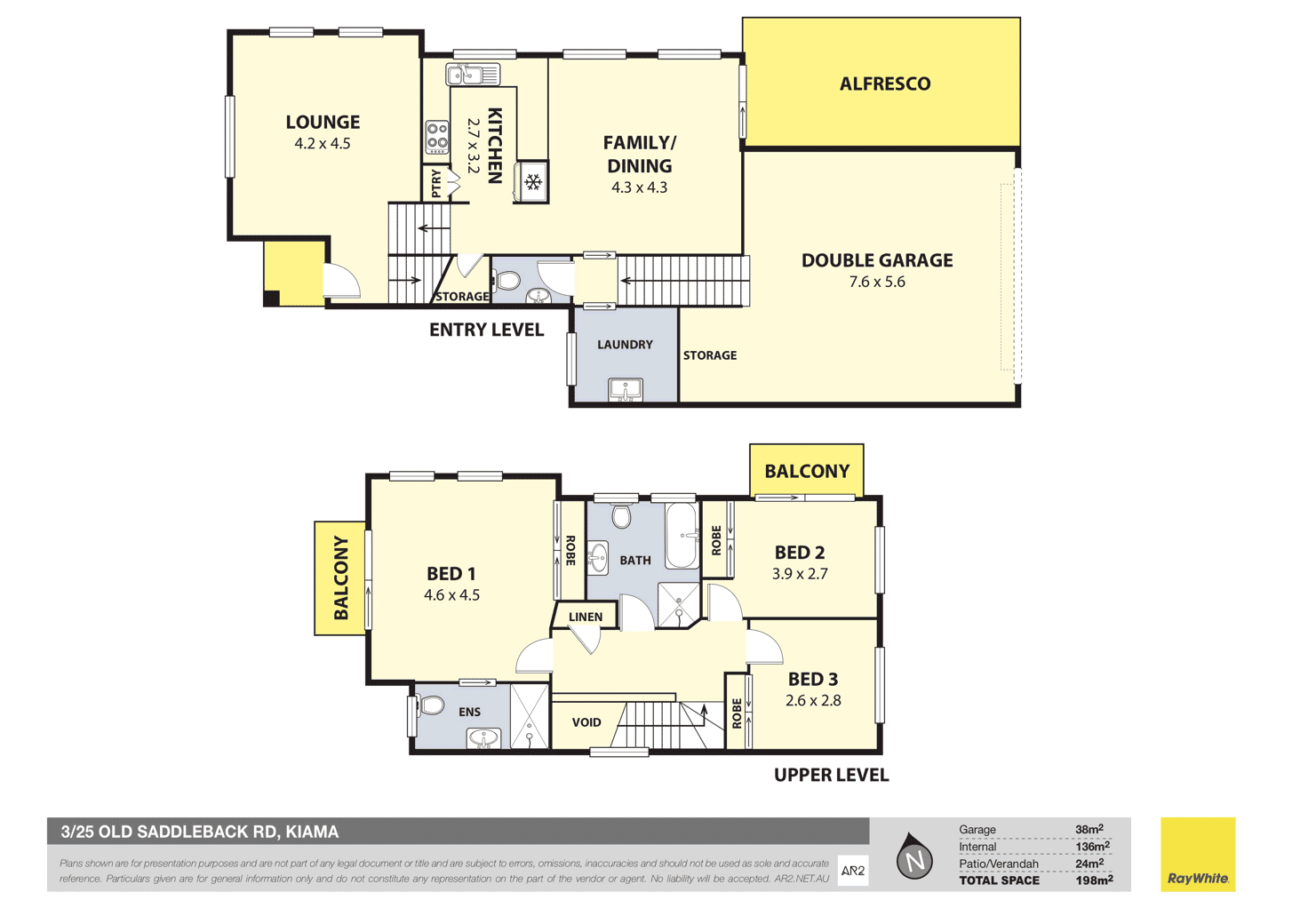 Floorplan of Homely townhouse listing, 3/25 Old Saddleback Road, Kiama NSW 2533