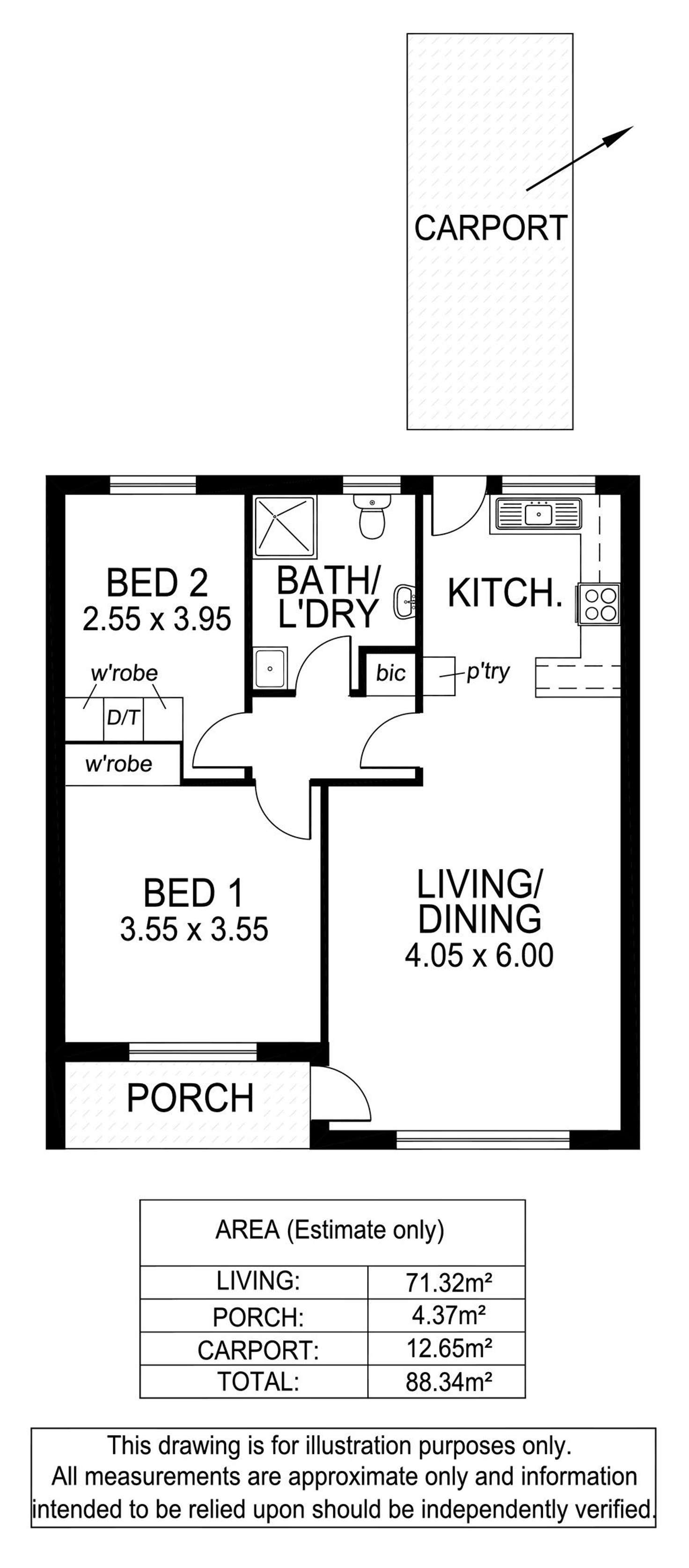 Floorplan of Homely unit listing, 6/10-12 Alice Street, Plympton SA 5038