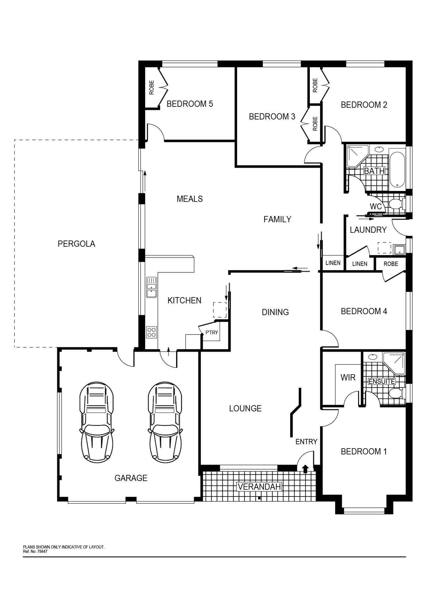 Floorplan of Homely house listing, 5 Dorset Drive, Murrumbateman NSW 2582