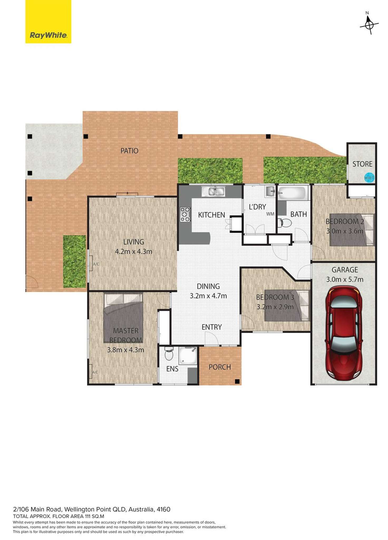 Floorplan of Homely villa listing, 2/106 Main Road, Wellington Point QLD 4160