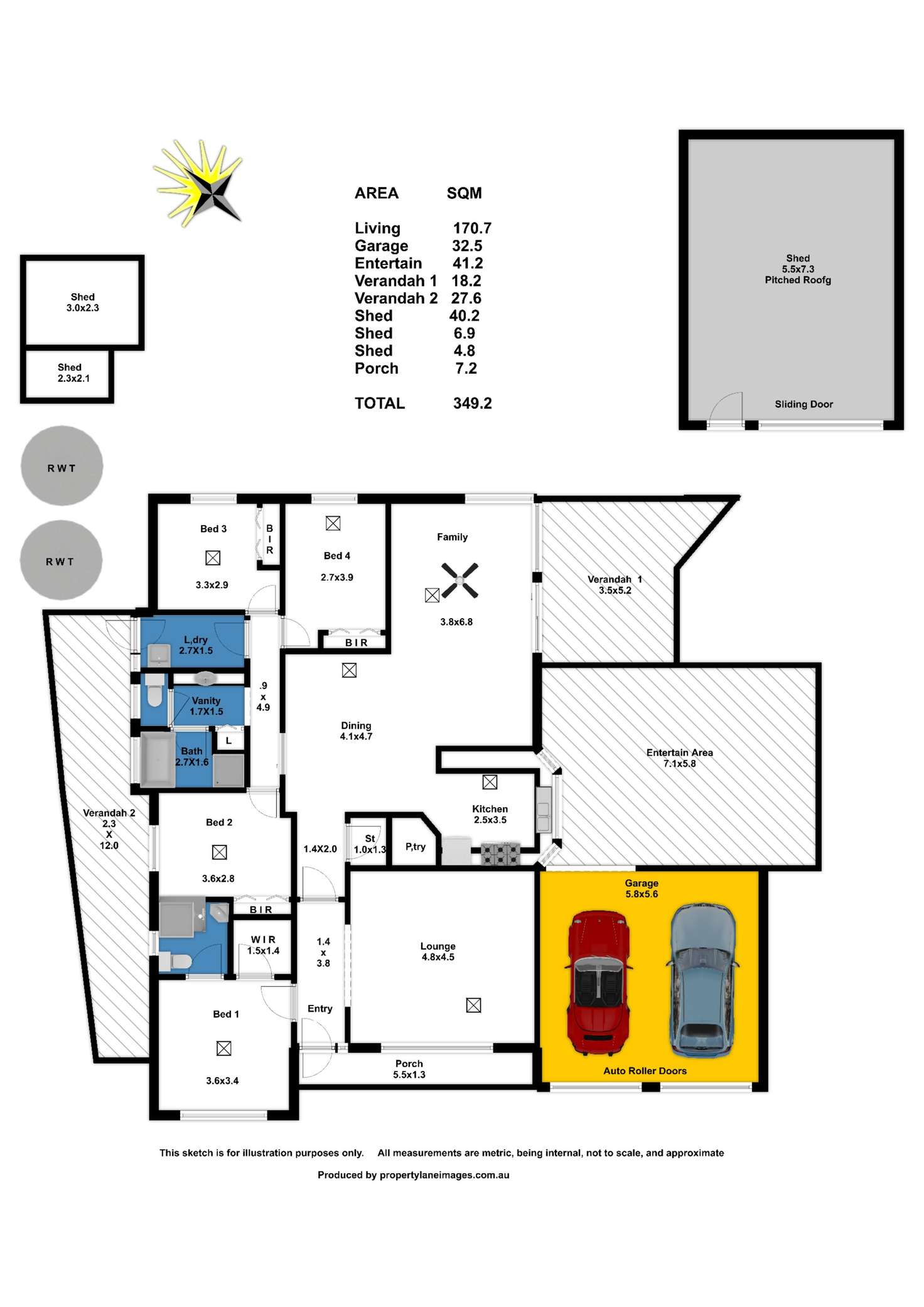 Floorplan of Homely house listing, 11 Thiele Crescent, Evanston Park SA 5116
