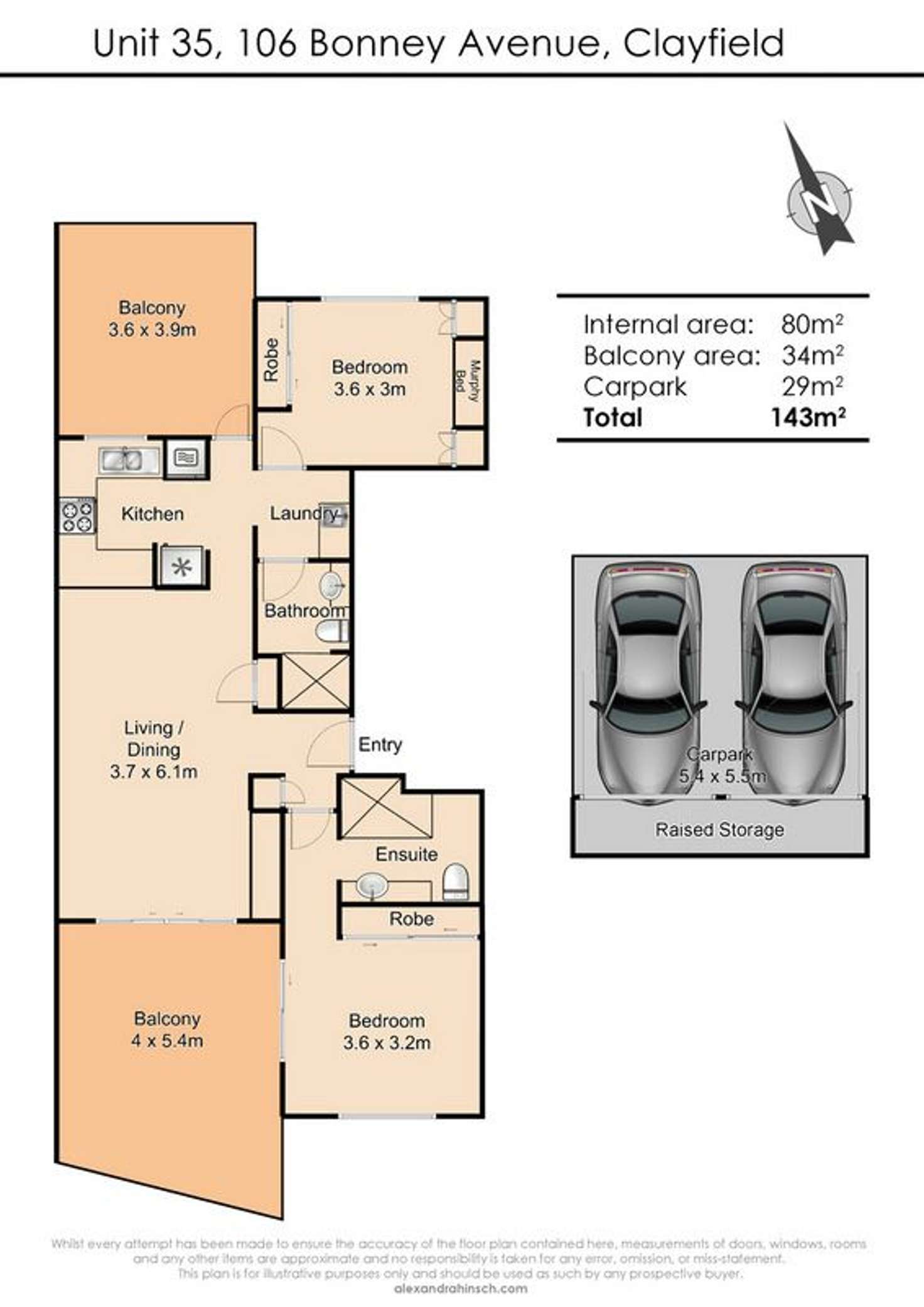 Floorplan of Homely unit listing, 35/106 Bonney Avenue, Clayfield QLD 4011