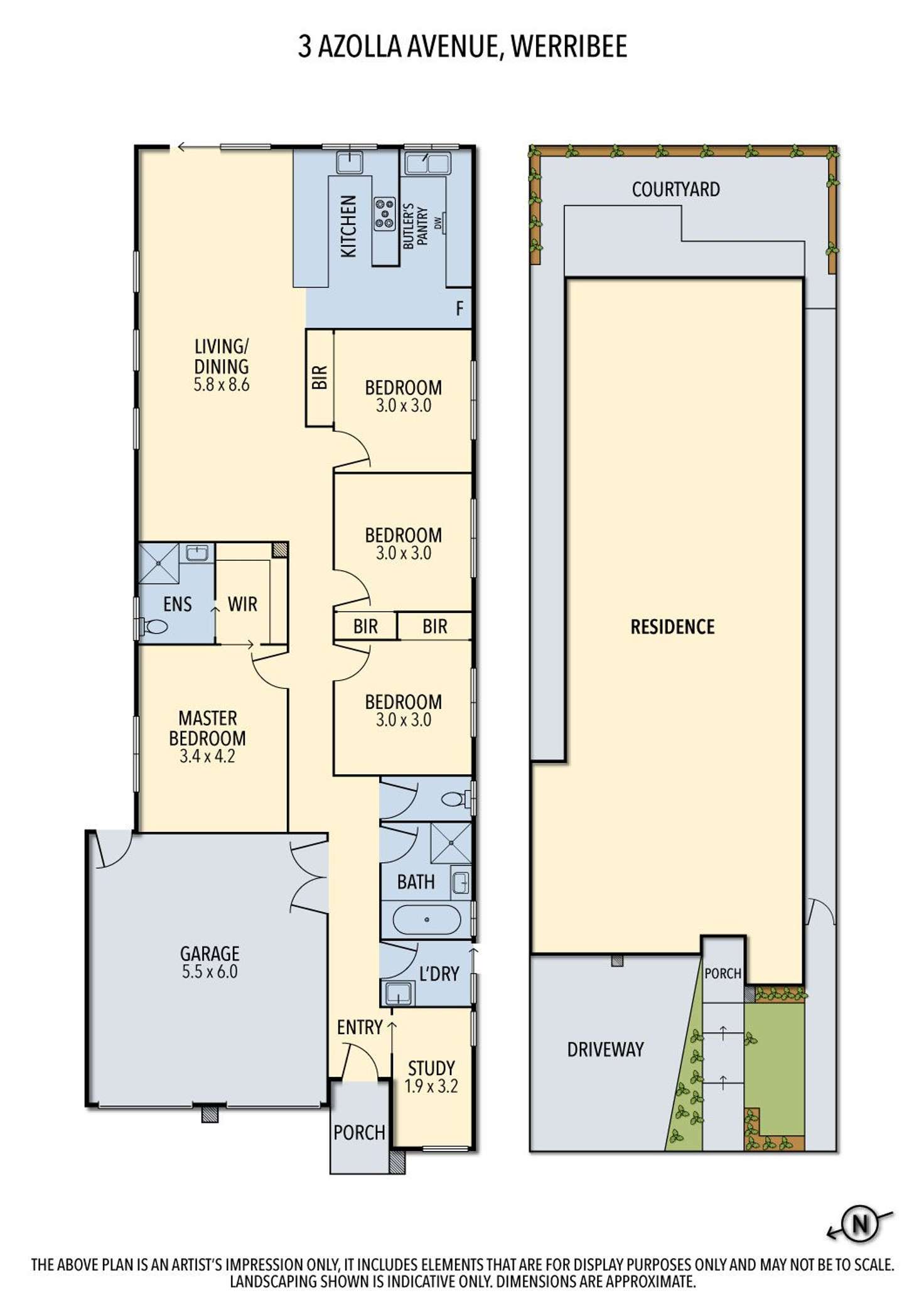 Floorplan of Homely house listing, 3 Azolla Avenue, Werribee VIC 3030