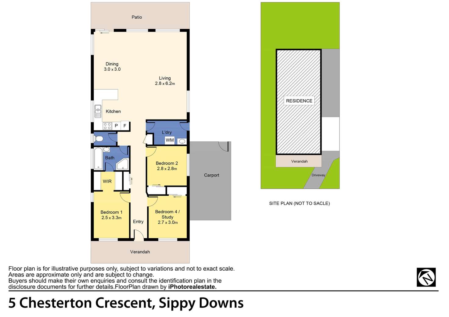 Floorplan of Homely house listing, 5 Chesterton Crescent, Sippy Downs QLD 4556