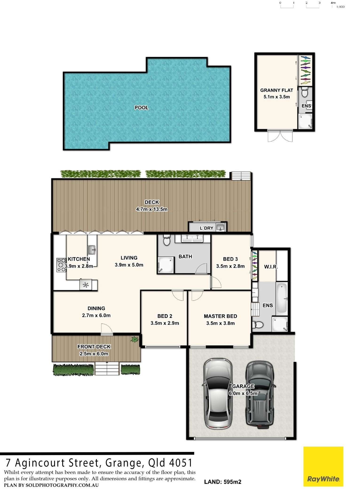 Floorplan of Homely house listing, 7 Agincourt Street, Grange QLD 4051