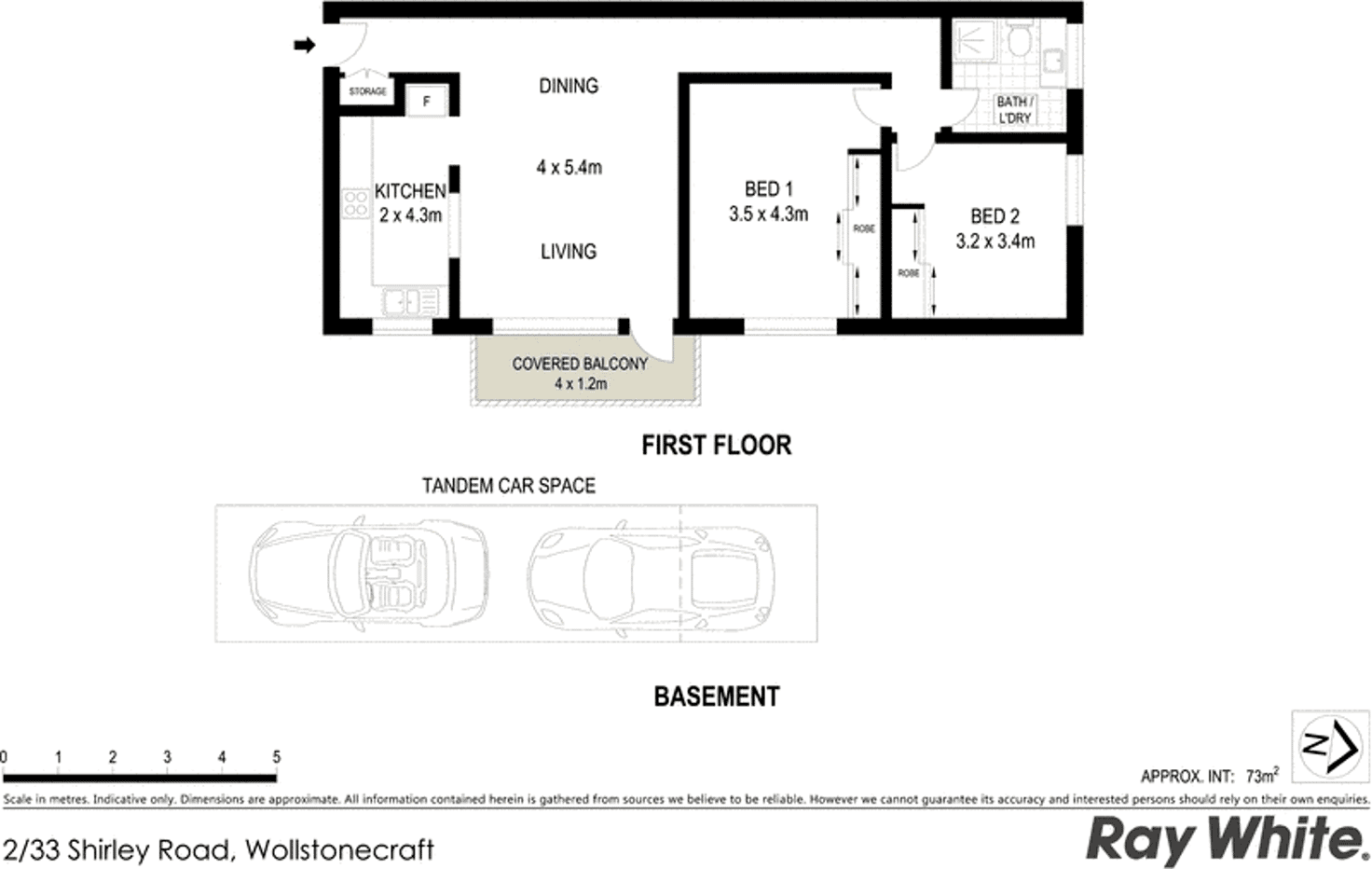 Floorplan of Homely apartment listing, 2/33 Shirley Road, Wollstonecraft NSW 2065