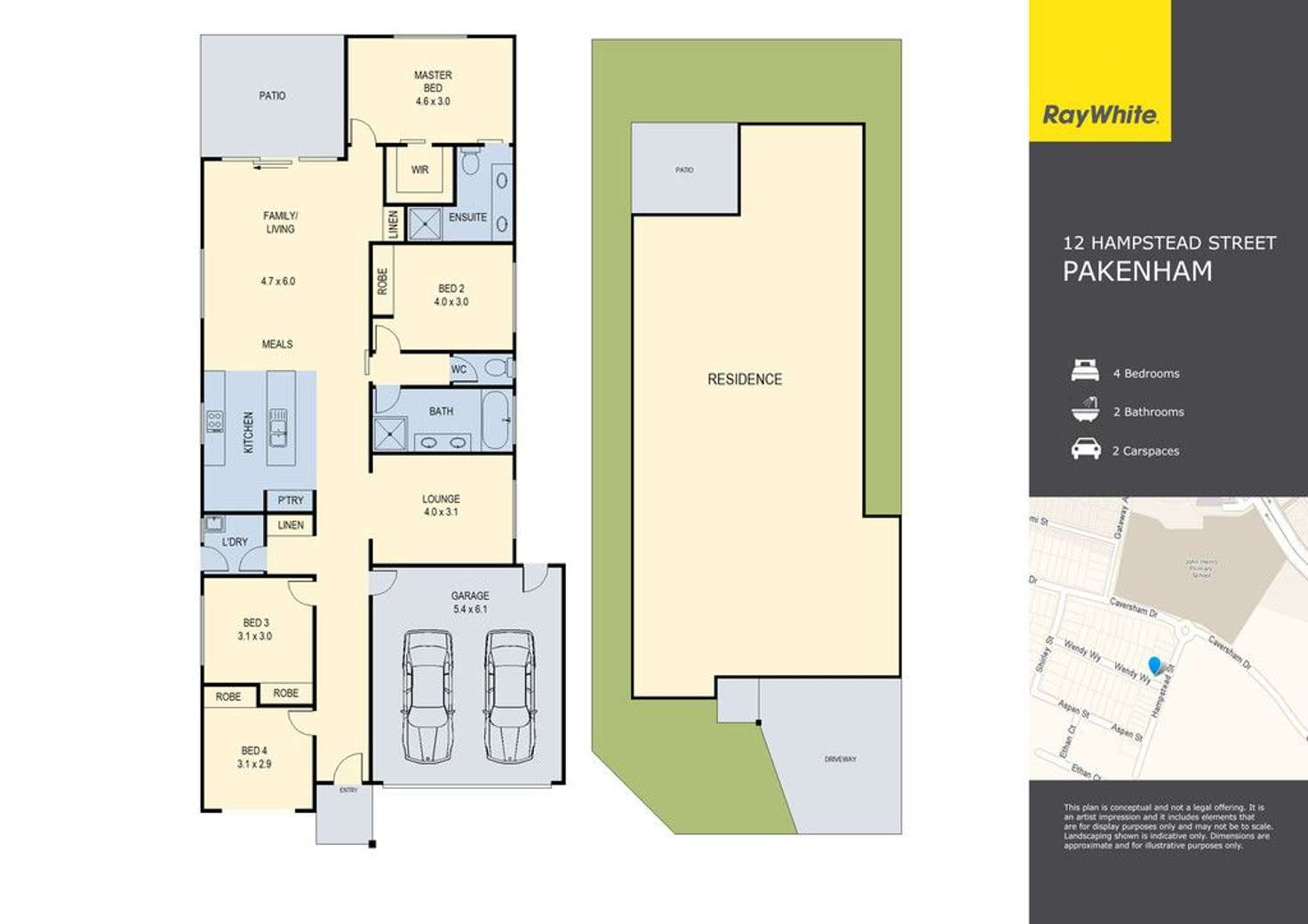 Floorplan of Homely house listing, 12 Hampstead Street, Pakenham VIC 3810