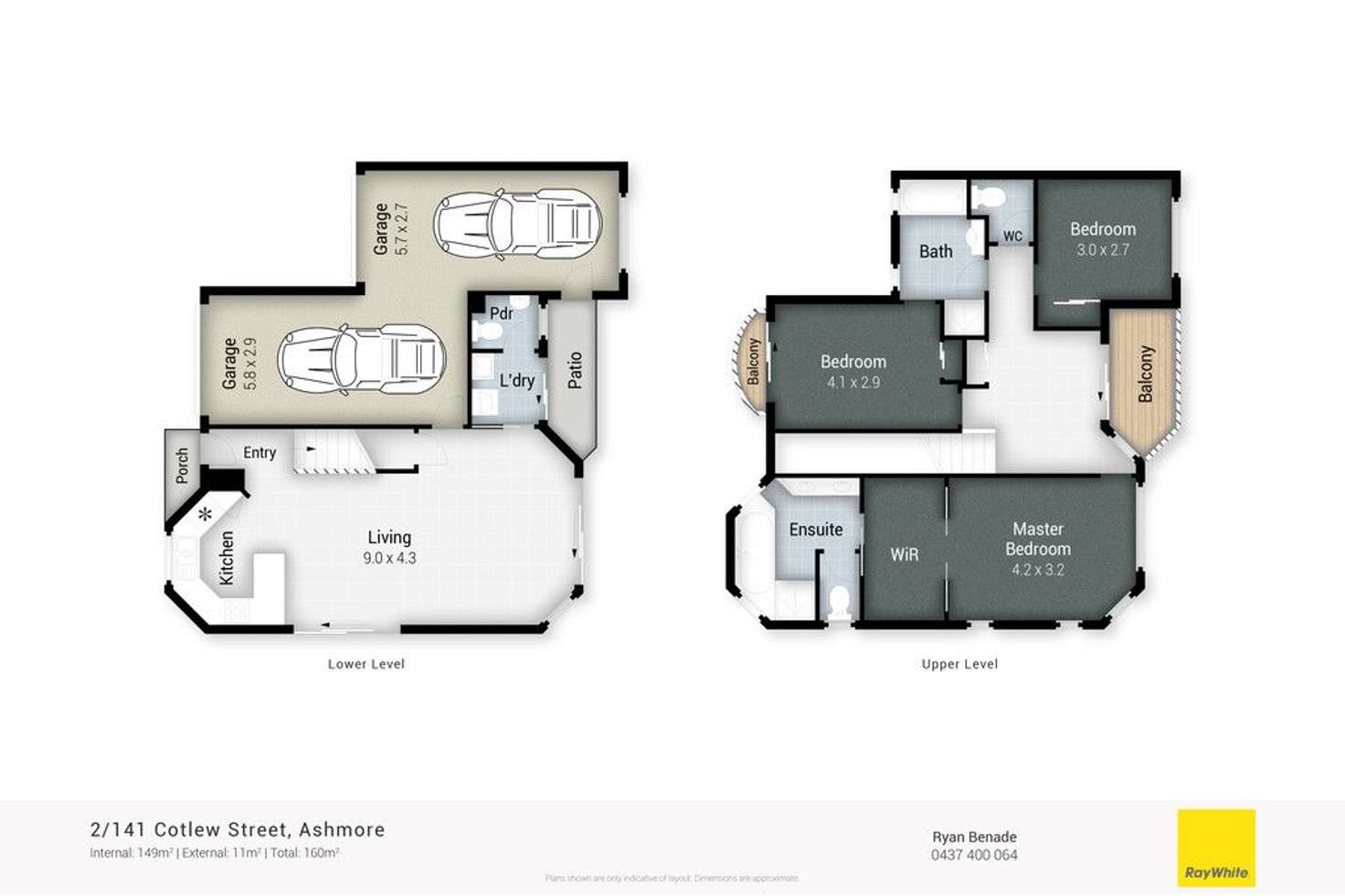 Floorplan of Homely townhouse listing, 2/141 Cotlew Street, Ashmore QLD 4214