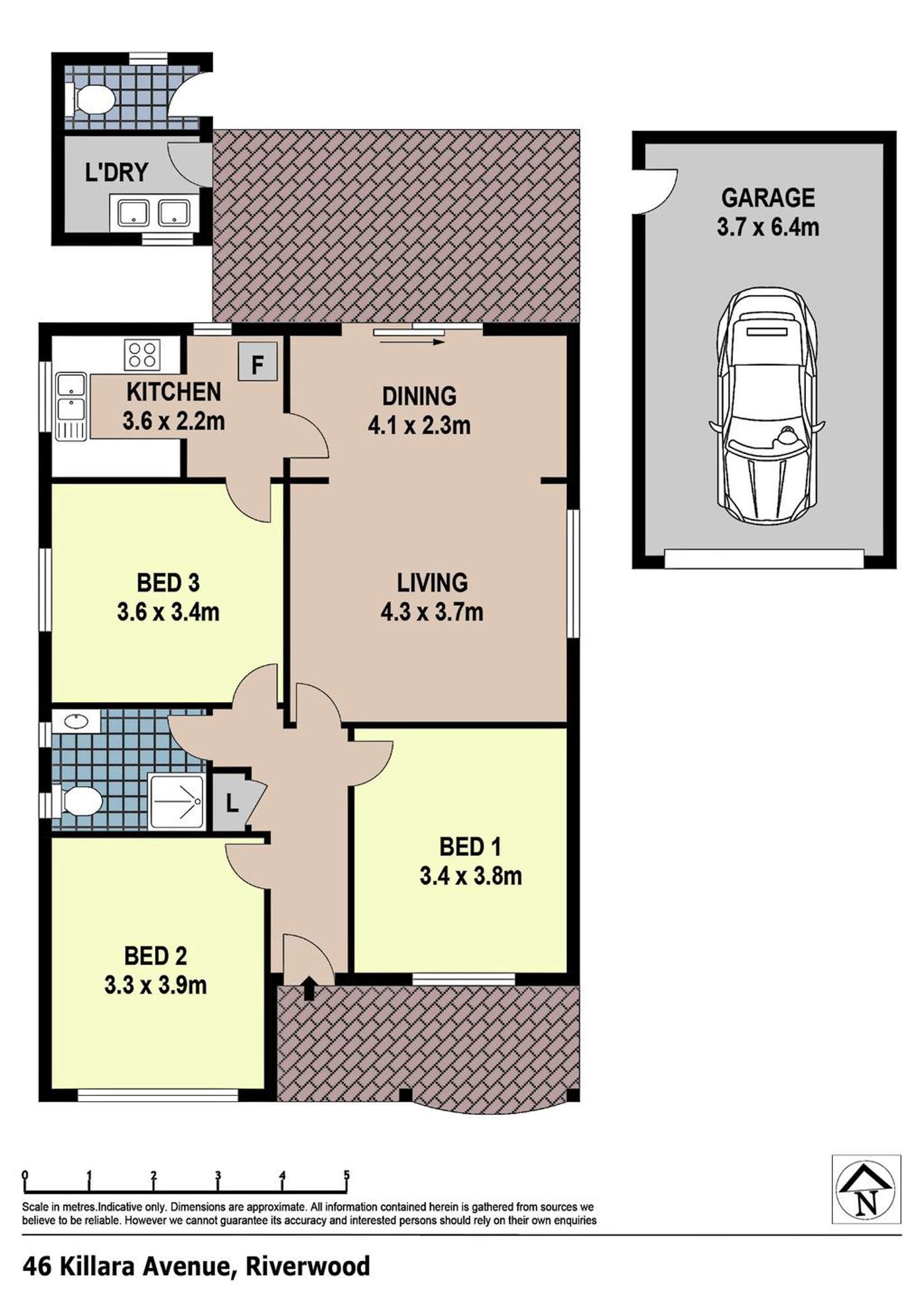 Floorplan of Homely house listing, 46 Killara Avenue, Riverwood NSW 2210