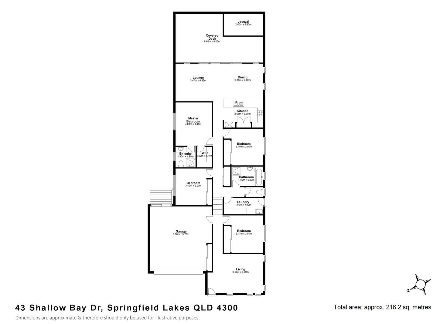 Floorplan of Homely house listing, 43 Shallow Bay Drive, Springfield Lakes QLD 4300