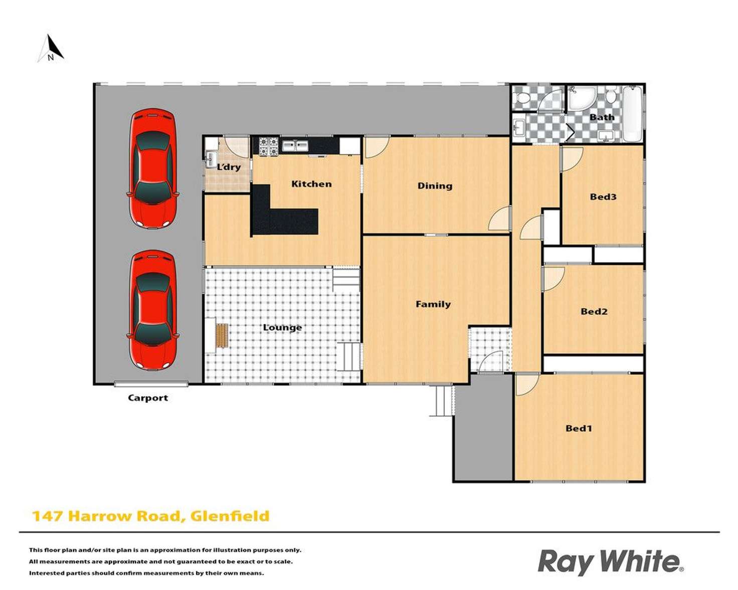 Floorplan of Homely house listing, 147 Harrow Road, Glenfield NSW 2167