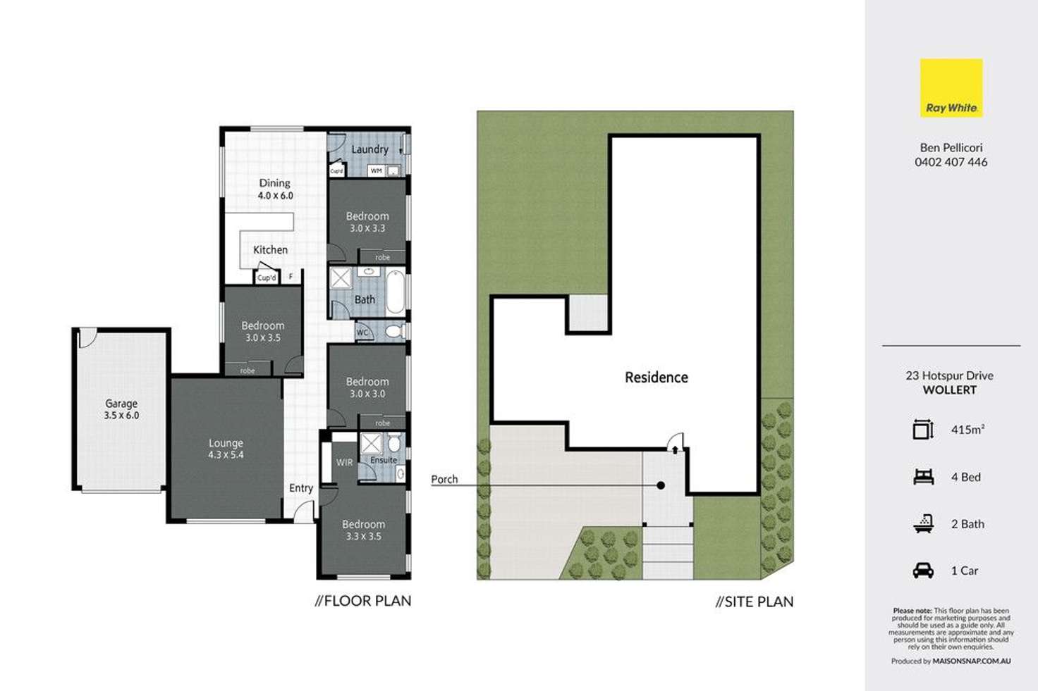 Floorplan of Homely house listing, 23 Hotspur Drive, Wollert VIC 3750