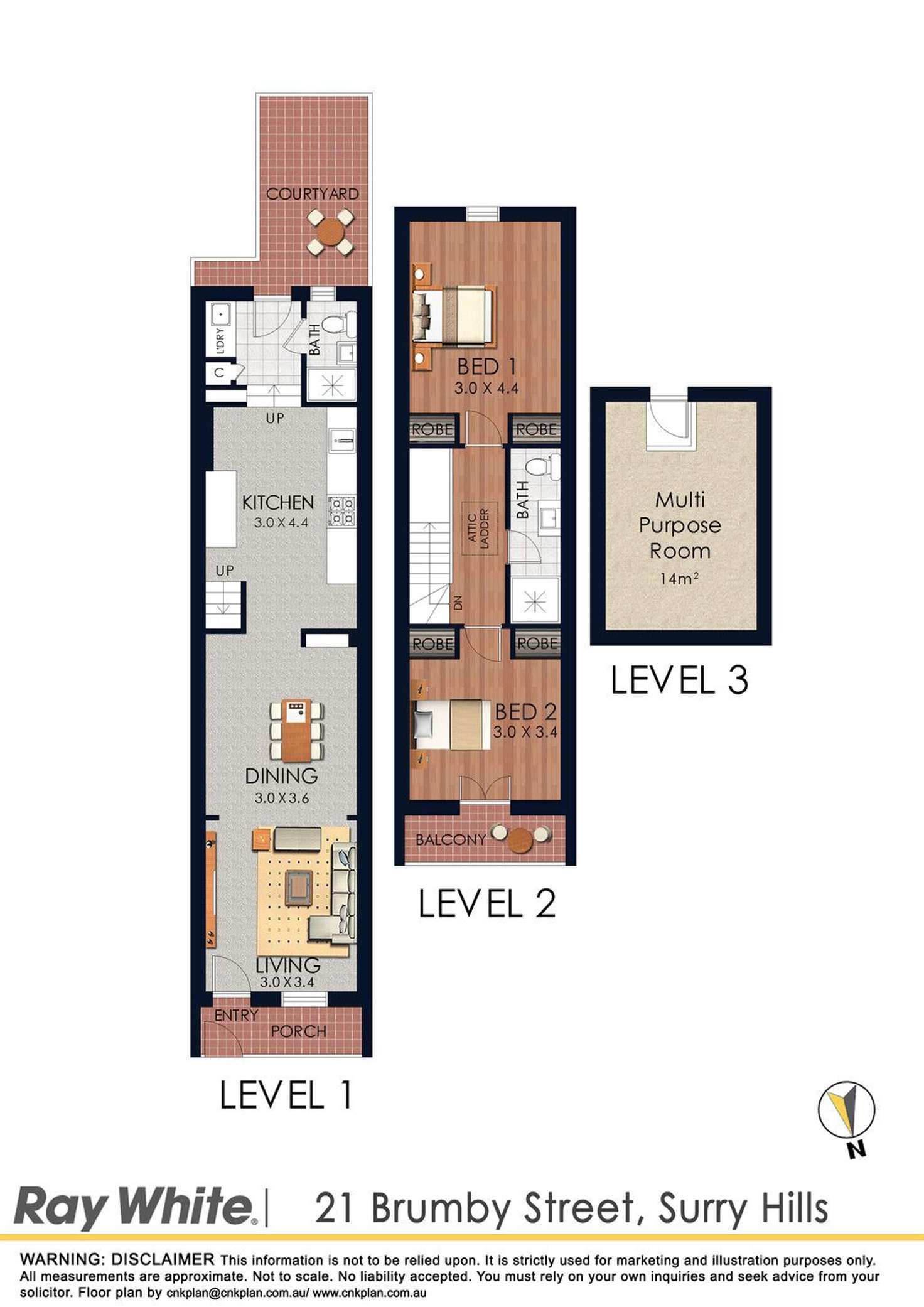 Floorplan of Homely house listing, 21 Brumby Street, Surry Hills NSW 2010