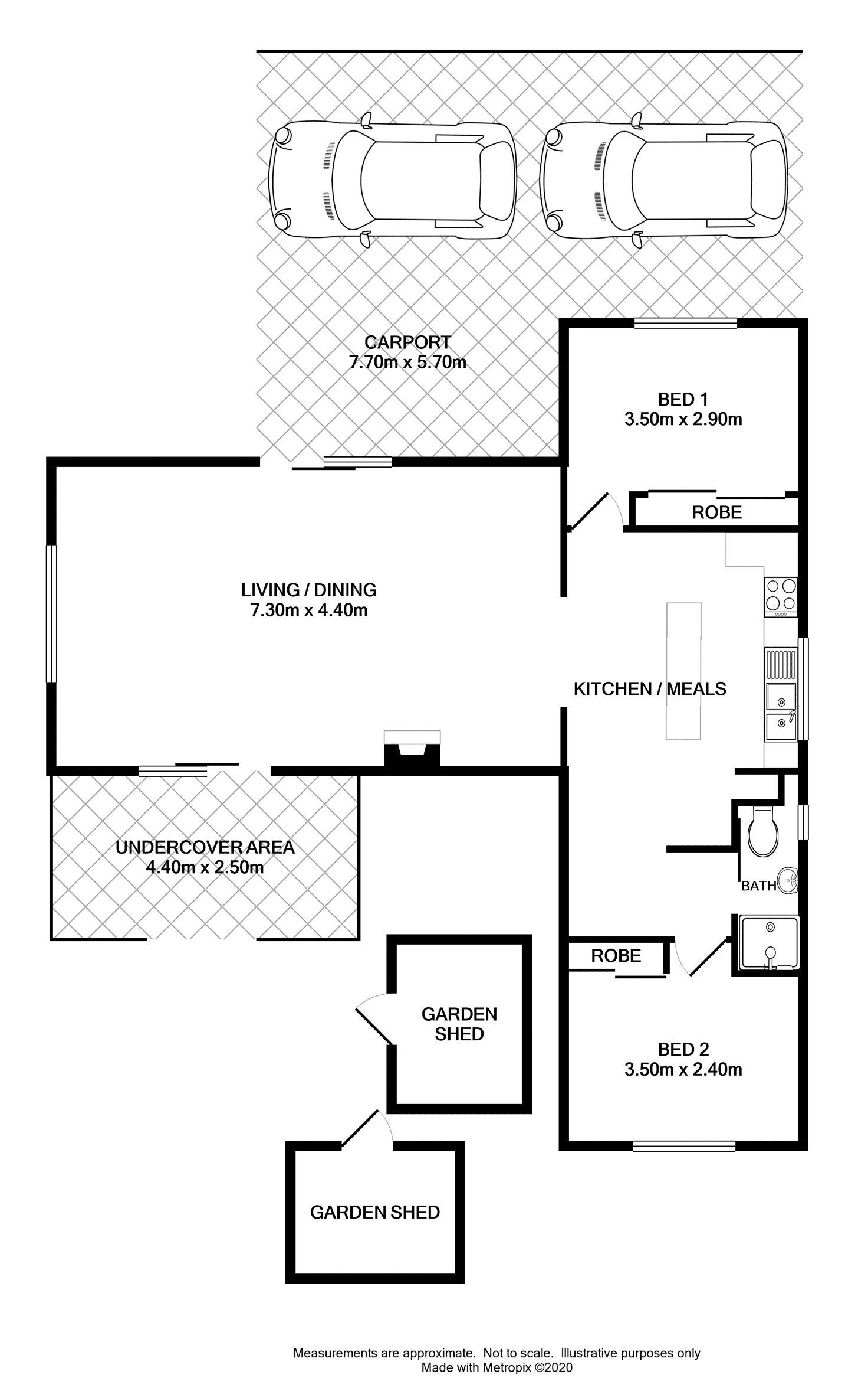 Floorplan of Homely unit listing, 94/5189 Riverina Highway, Howlong NSW 2643