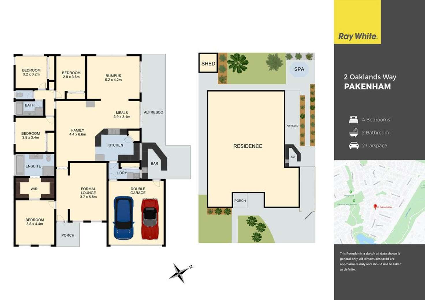 Floorplan of Homely house listing, 22 Oaklands Way, Pakenham VIC 3810