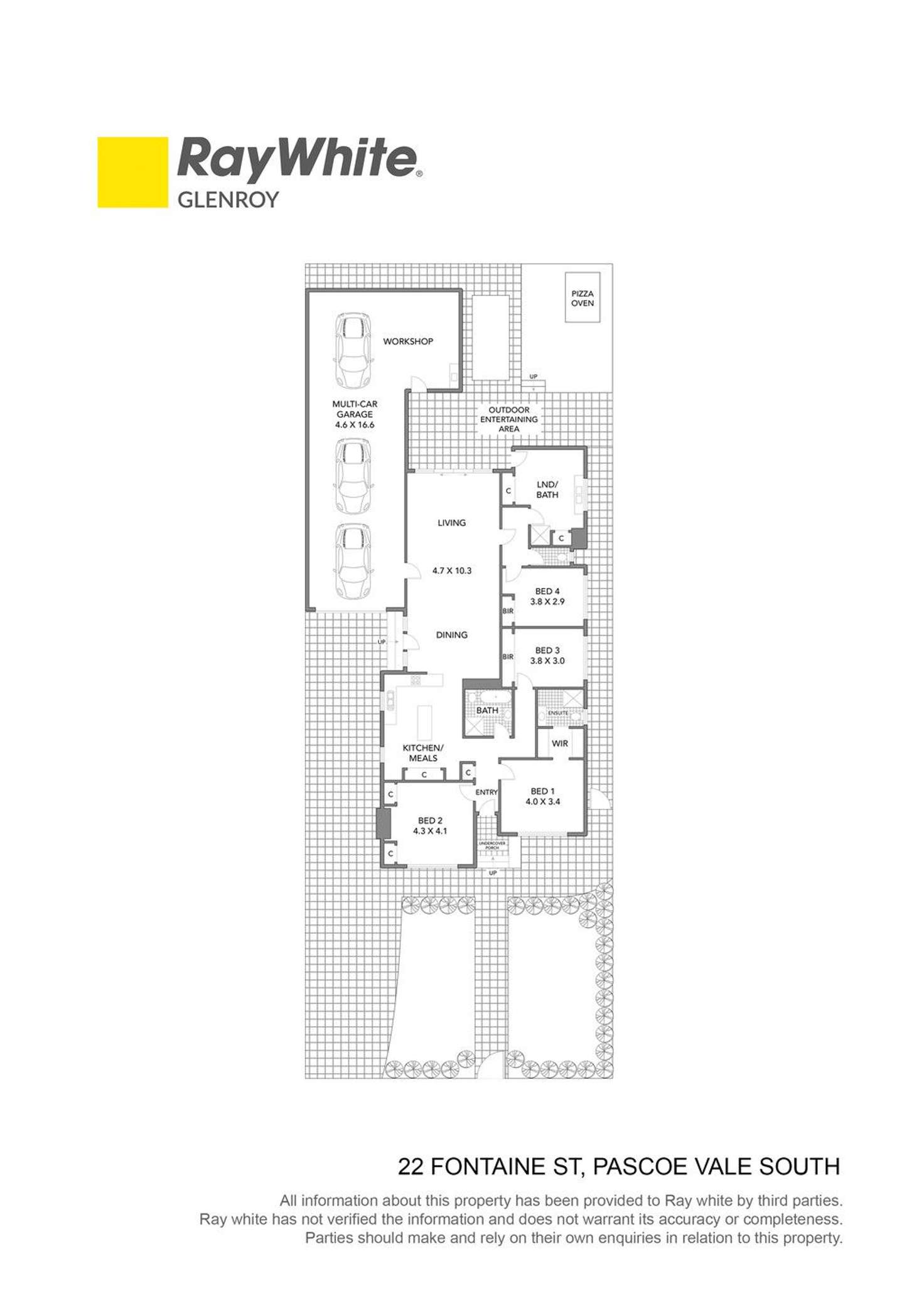 Floorplan of Homely house listing, 22 Fontaine Street, Pascoe Vale South VIC 3044