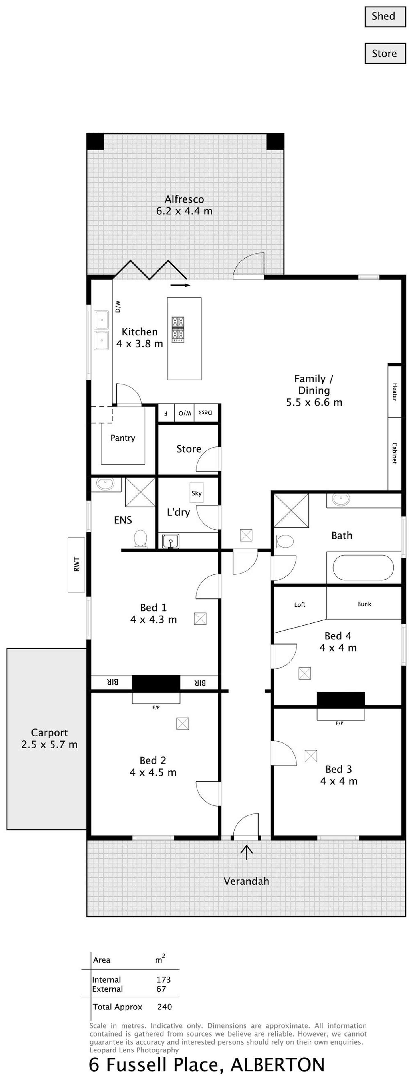 Floorplan of Homely house listing, 6 Fussell Place, Alberton SA 5014