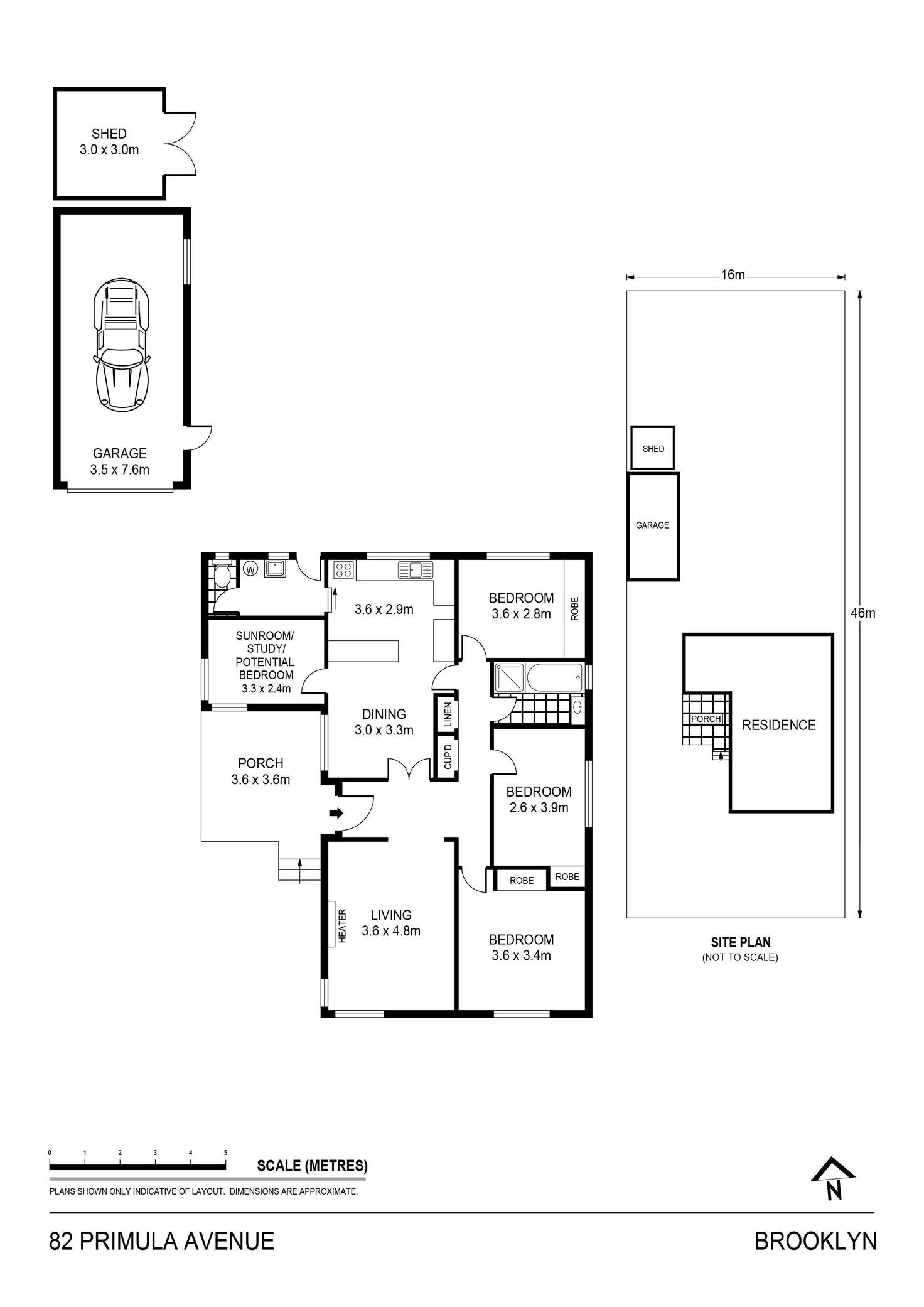 Floorplan of Homely house listing, 82 Primula Avenue, Brooklyn VIC 3012