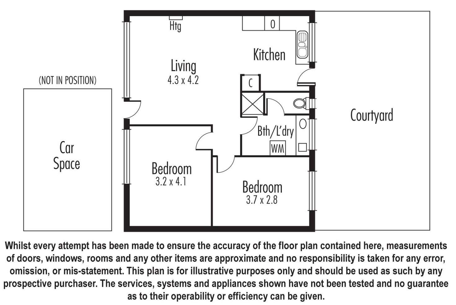 Floorplan of Homely unit listing, 2/13 Swanpool Avenue, Chelsea VIC 3196