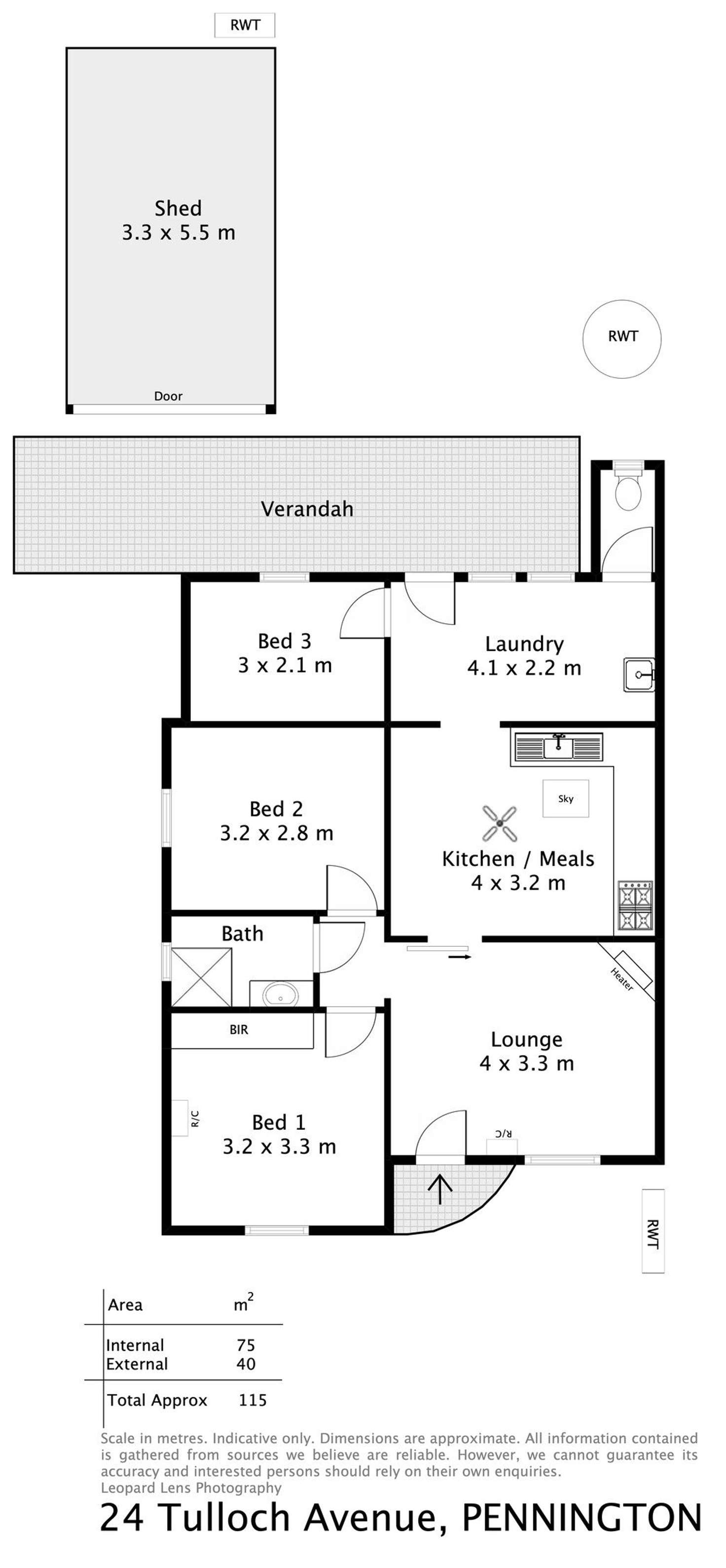 Floorplan of Homely house listing, 24 Tulloch Avenue, Pennington SA 5013