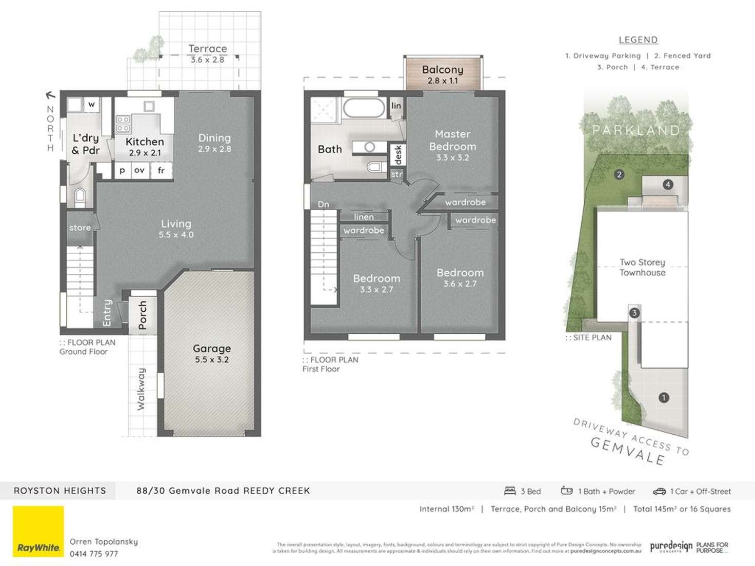 Floorplan of Homely townhouse listing, 88/30 Gemvale Road, Reedy Creek QLD 4227