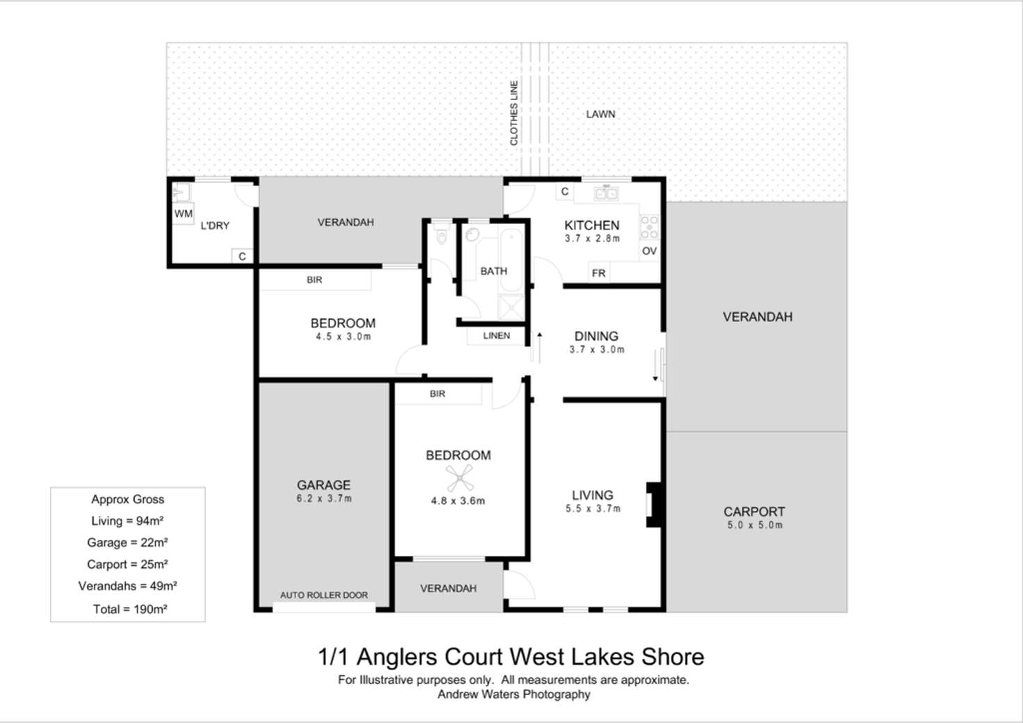 Floorplan of Homely house listing, 1/1 Anglers Court, West Lakes Shore SA 5020