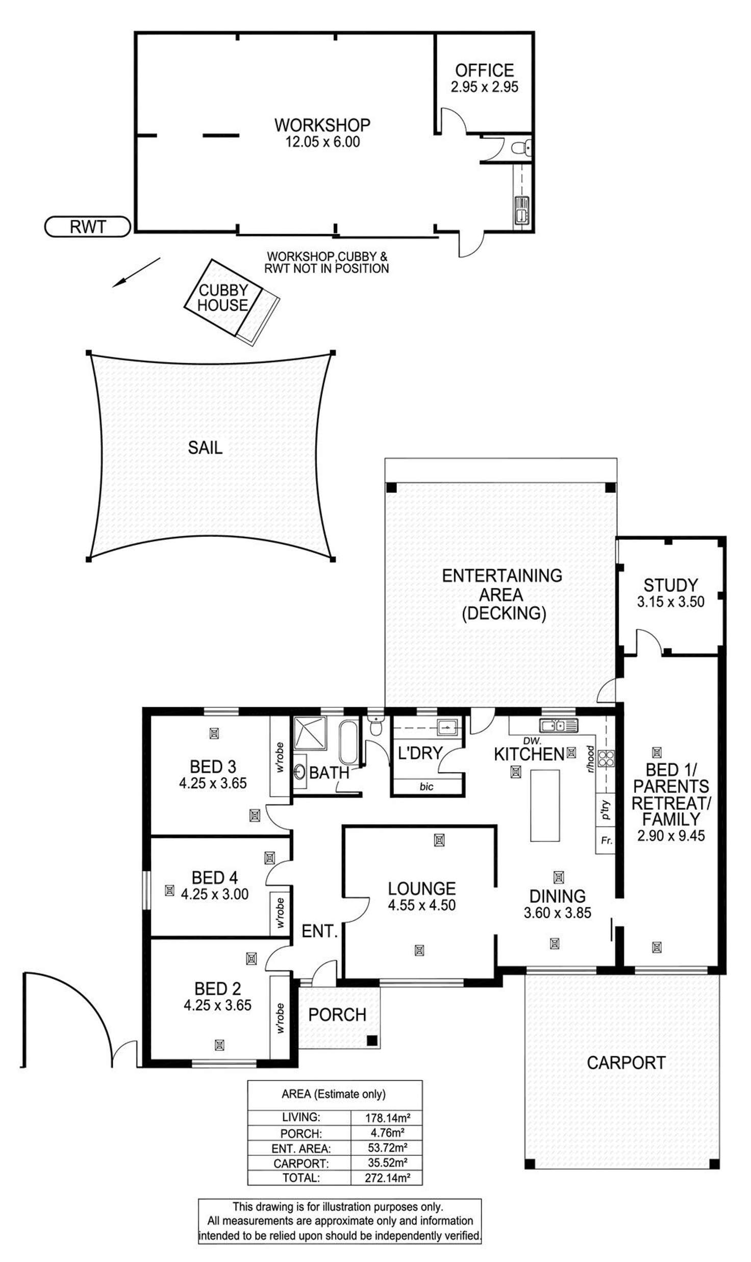 Floorplan of Homely house listing, 15 Taylor Court, South Plympton SA 5038