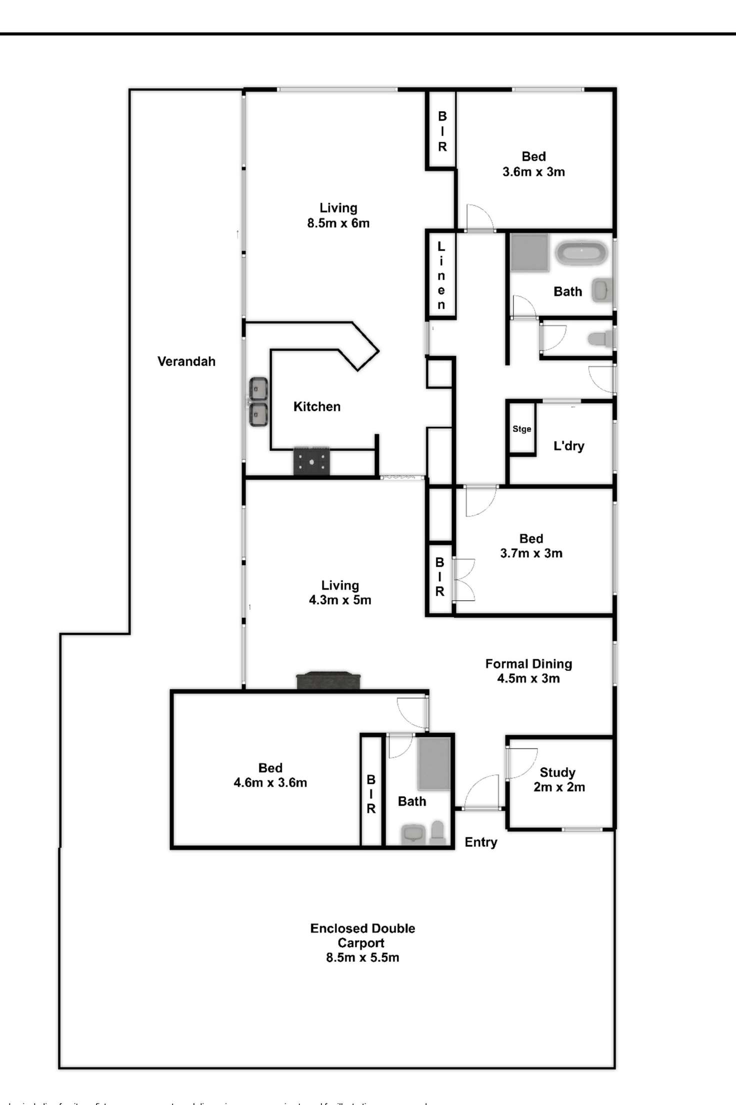 Floorplan of Homely house listing, 8 Clarke Street, Camperdown VIC 3260