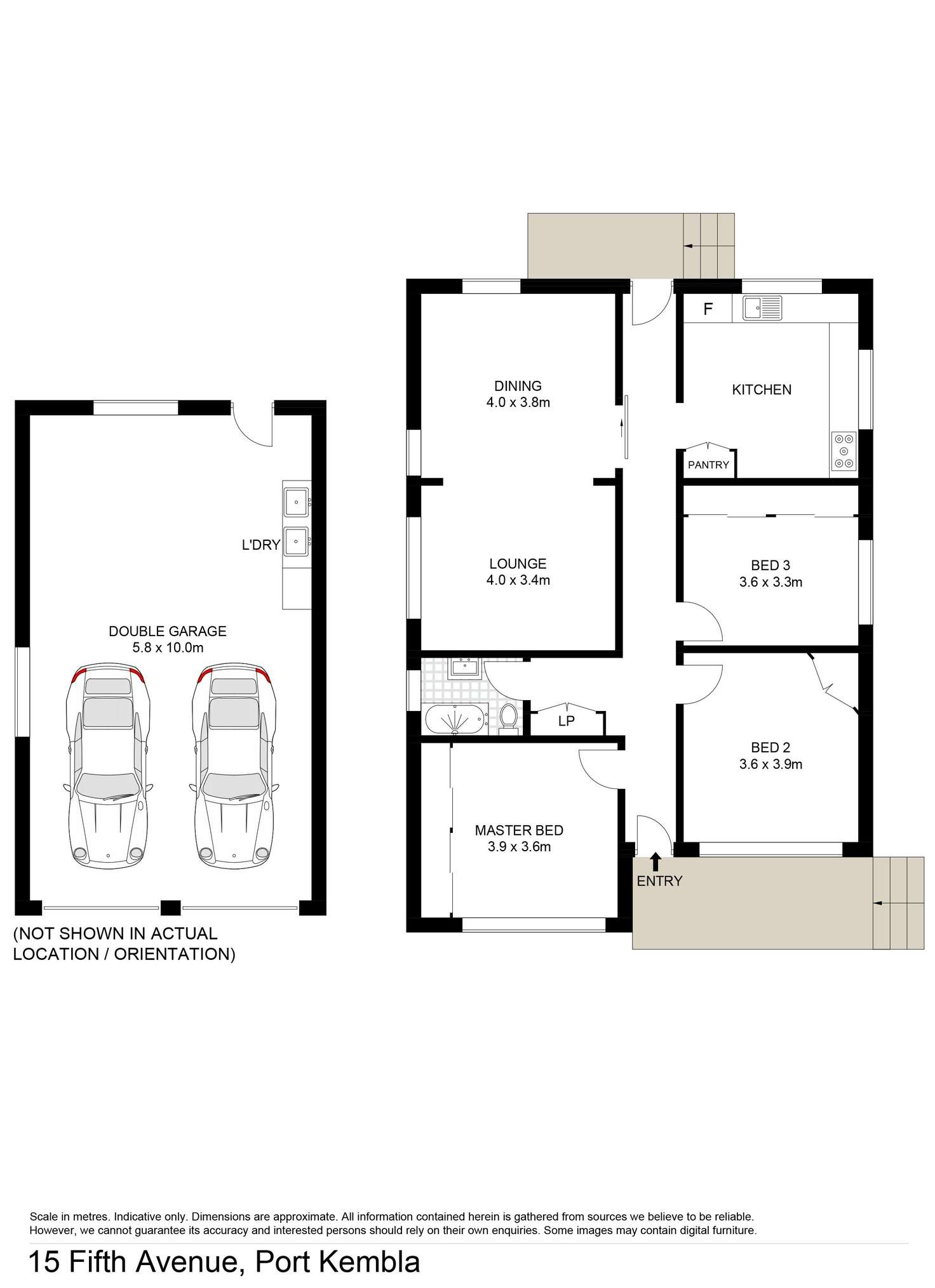 Floorplan of Homely house listing, 15 Fifth Avenue, Port Kembla NSW 2505