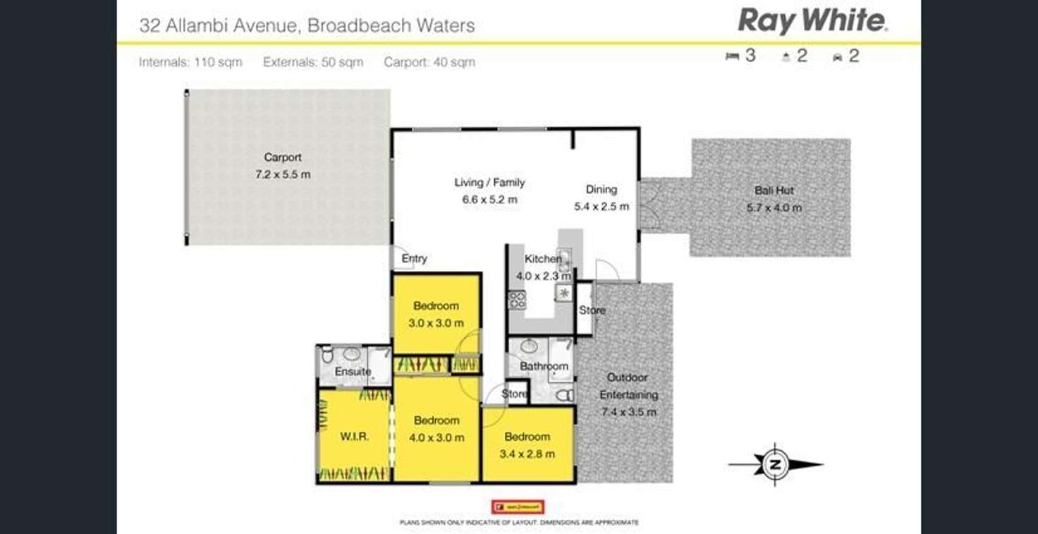 Floorplan of Homely house listing, 32 Allambi Avenue, Broadbeach Waters QLD 4218