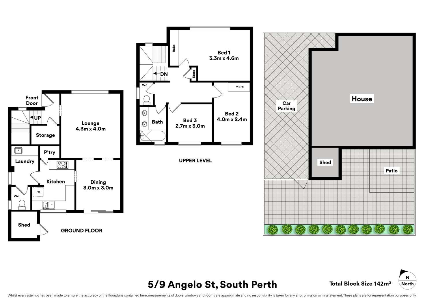 Floorplan of Homely townhouse listing, 5/9 Angelo Street, South Perth WA 6151