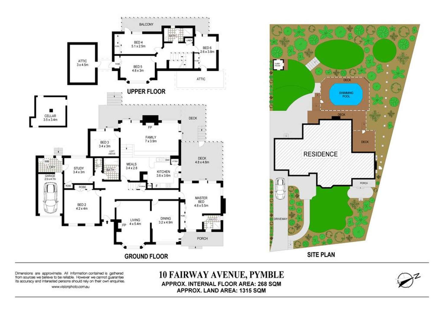 Floorplan of Homely house listing, 10 Fairway Avenue, Pymble NSW 2073