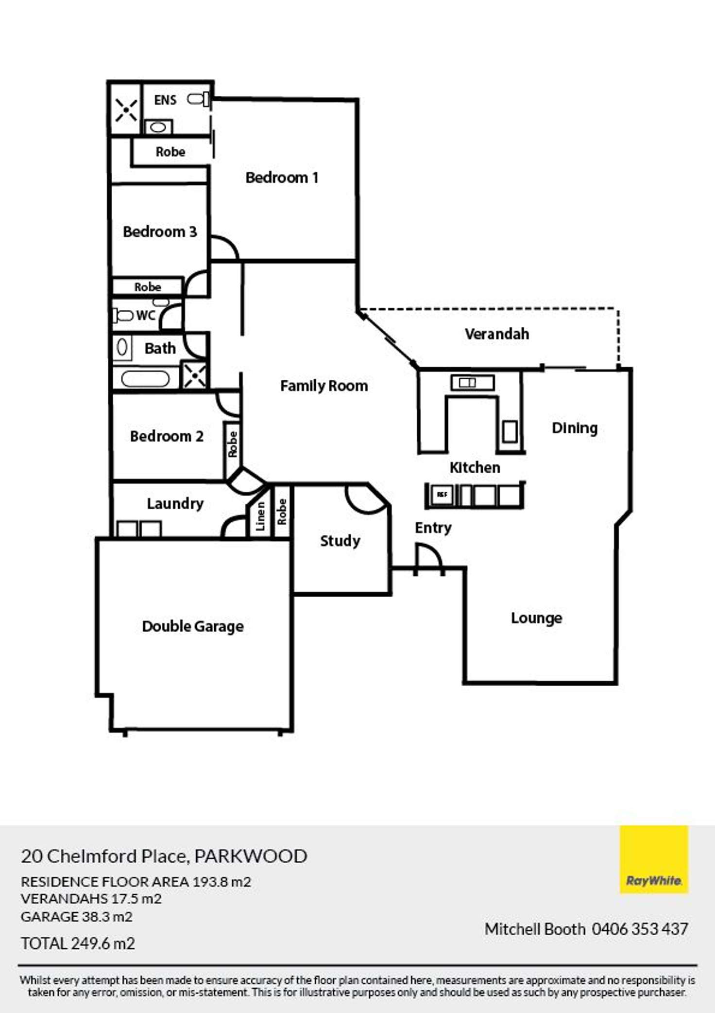 Floorplan of Homely house listing, 20 Chelmsford Place, Parkwood QLD 4214