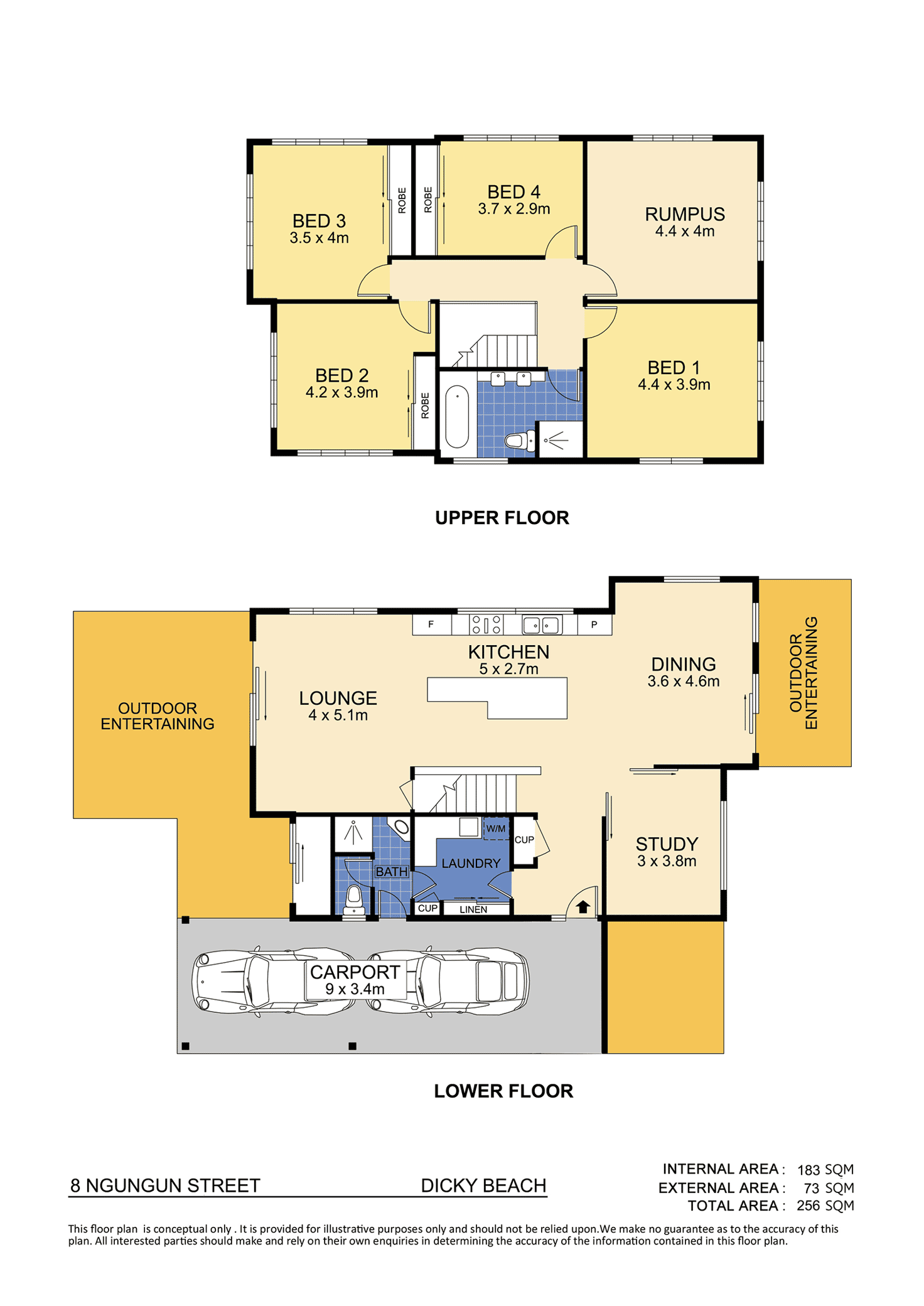 Floorplan of Homely house listing, 8 Ngungun Street, Dicky Beach QLD 4551