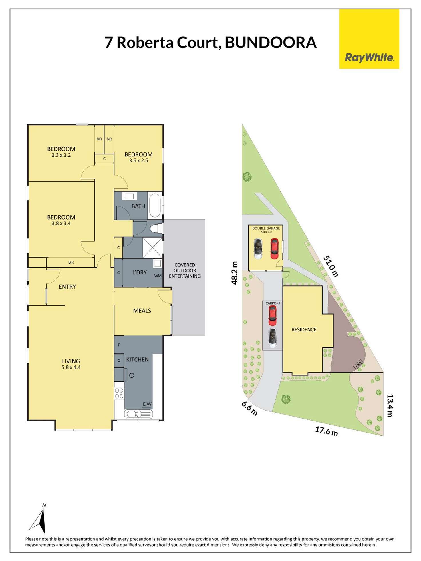 Floorplan of Homely house listing, 7 Roberta Court, Bundoora VIC 3083