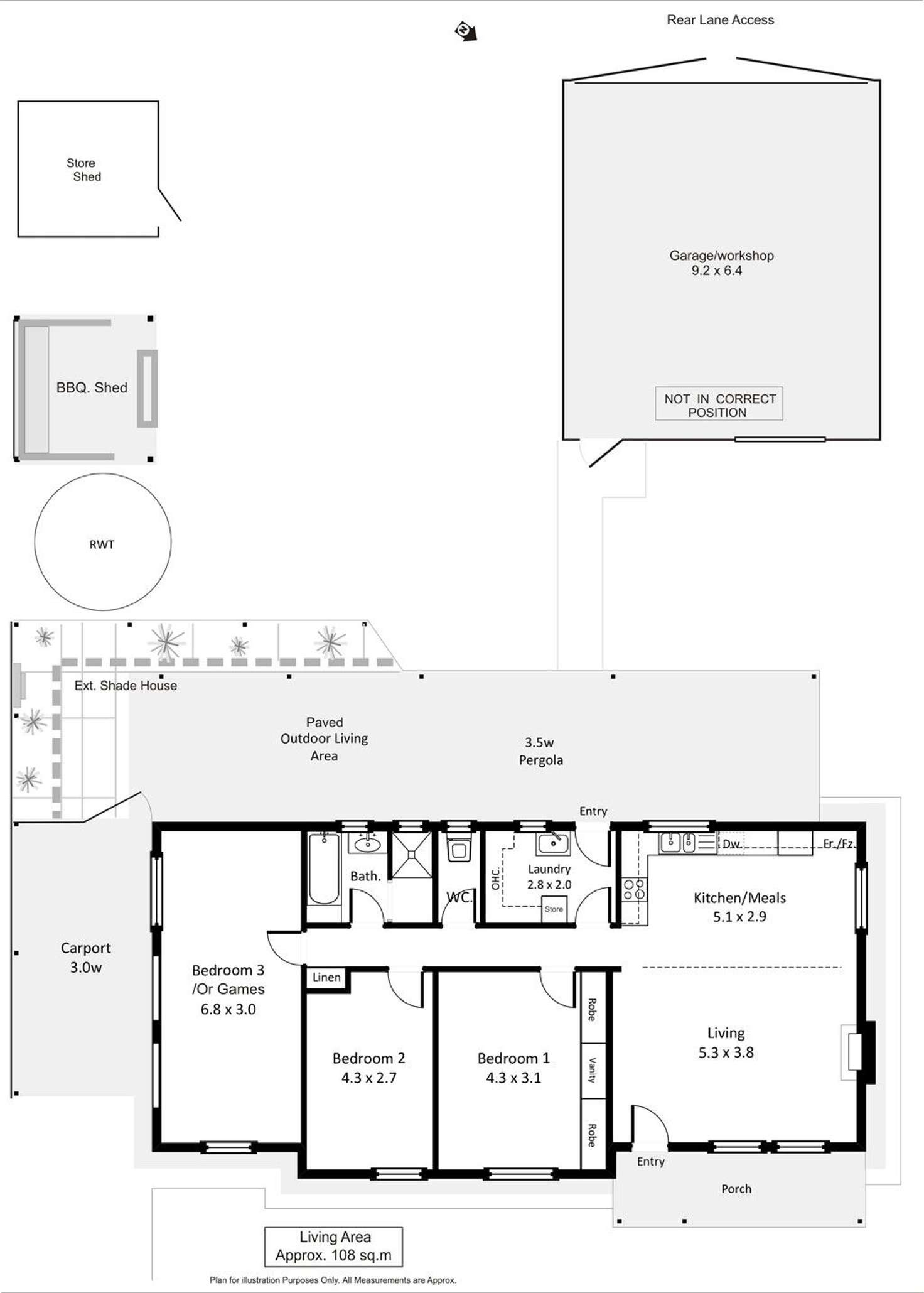Floorplan of Homely house listing, 32 Lake Avenue, Barmera SA 5345