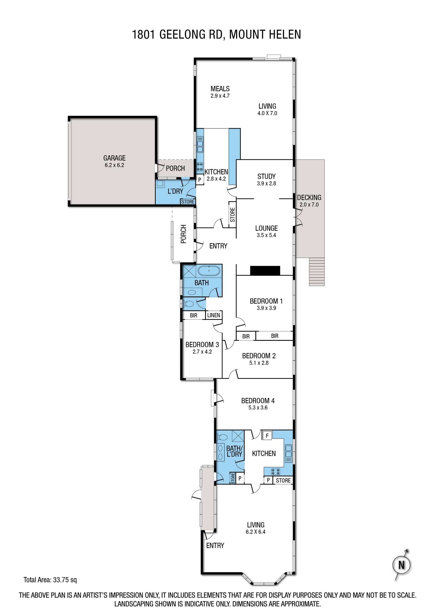 Floorplan of Homely house listing, 1801 Geelong Road, Mount Helen VIC 3350