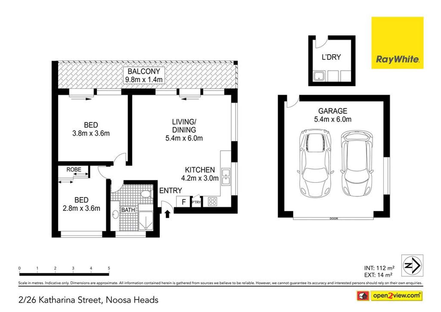 Floorplan of Homely unit listing, 2/26 Katharina Street, Noosa Heads QLD 4567