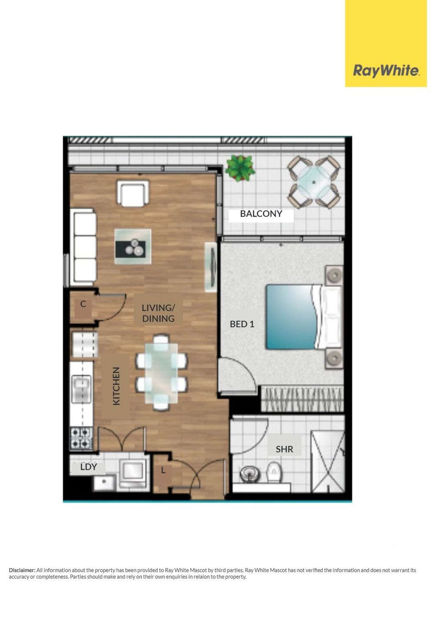 Floorplan of Homely house listing, 206/60 Rosebery Avenue, Rosebery NSW 2018