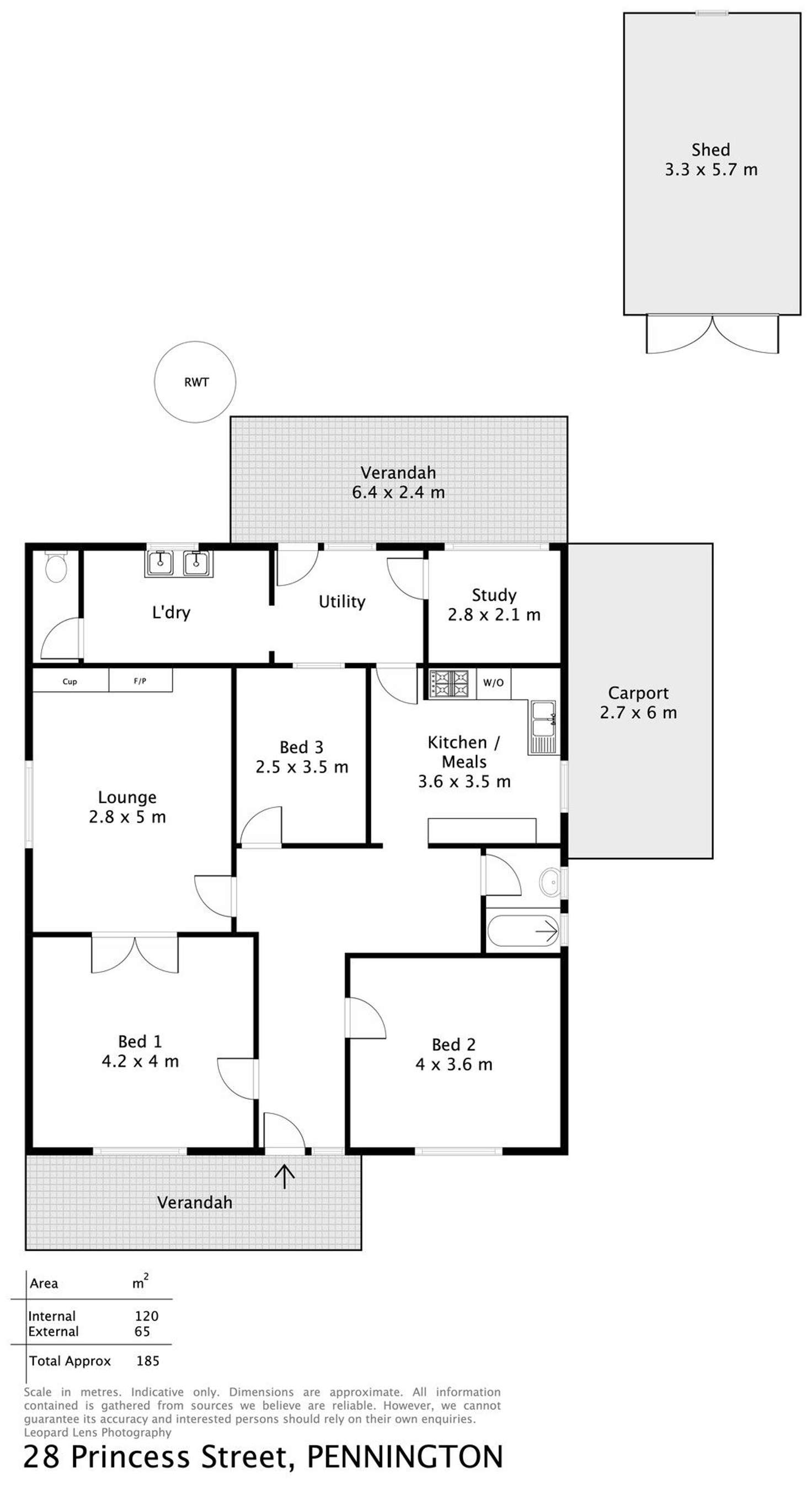 Floorplan of Homely house listing, 28 Princess Street, Pennington SA 5013
