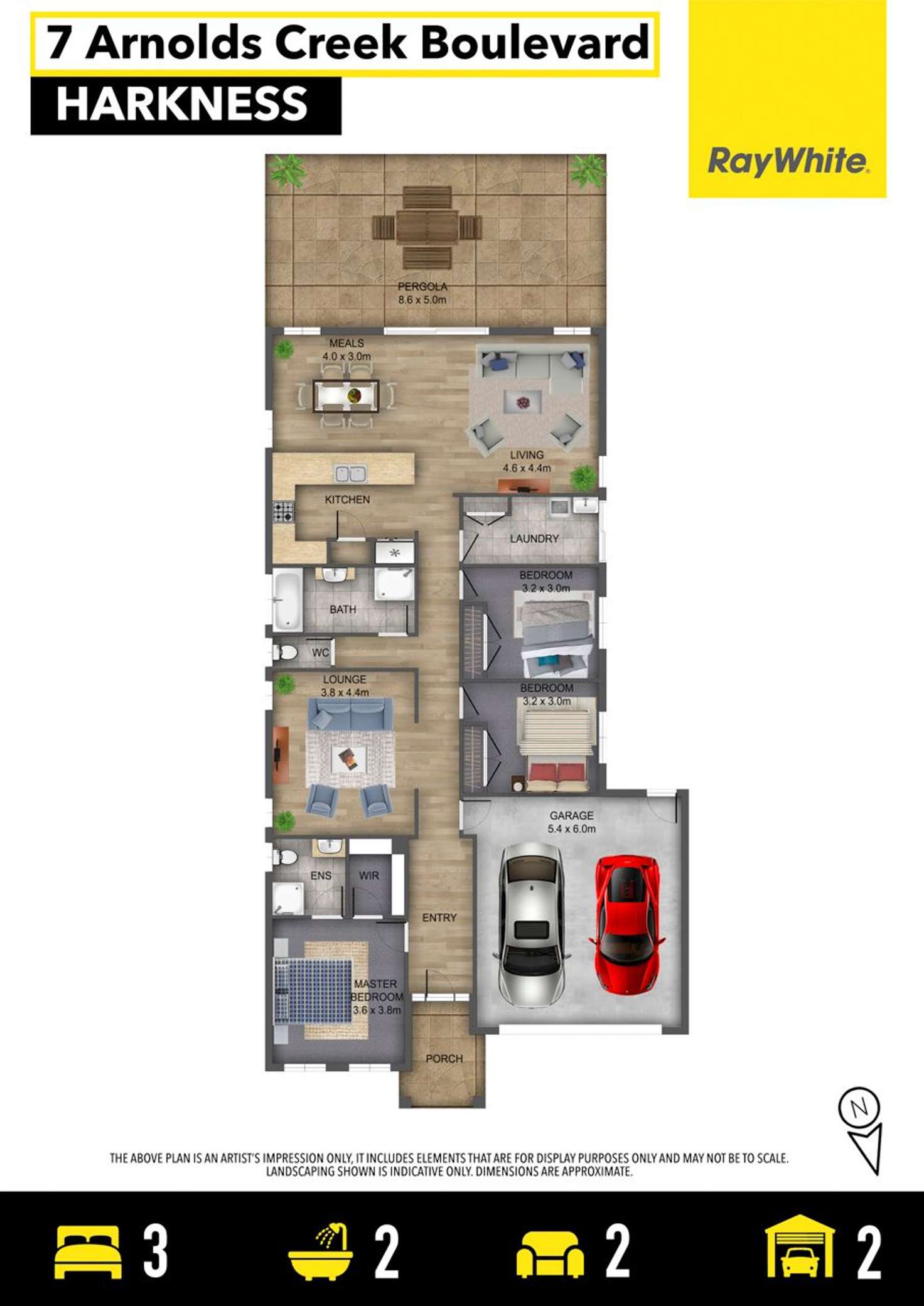 Floorplan of Homely house listing, 7 Arnolds Creek Boulevard, Harkness VIC 3337