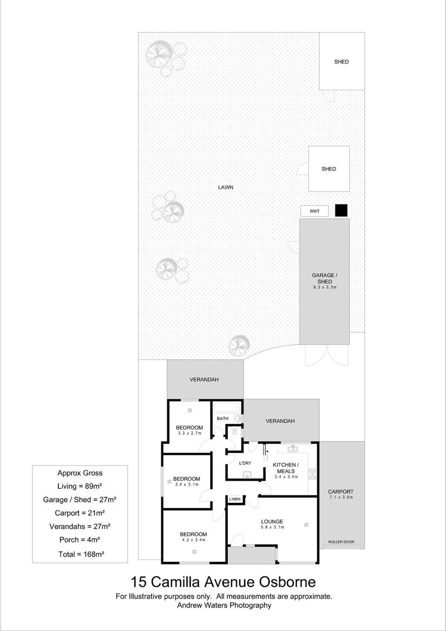 Floorplan of Homely house listing, 15 Camilla Aveue, Osborne SA 5017