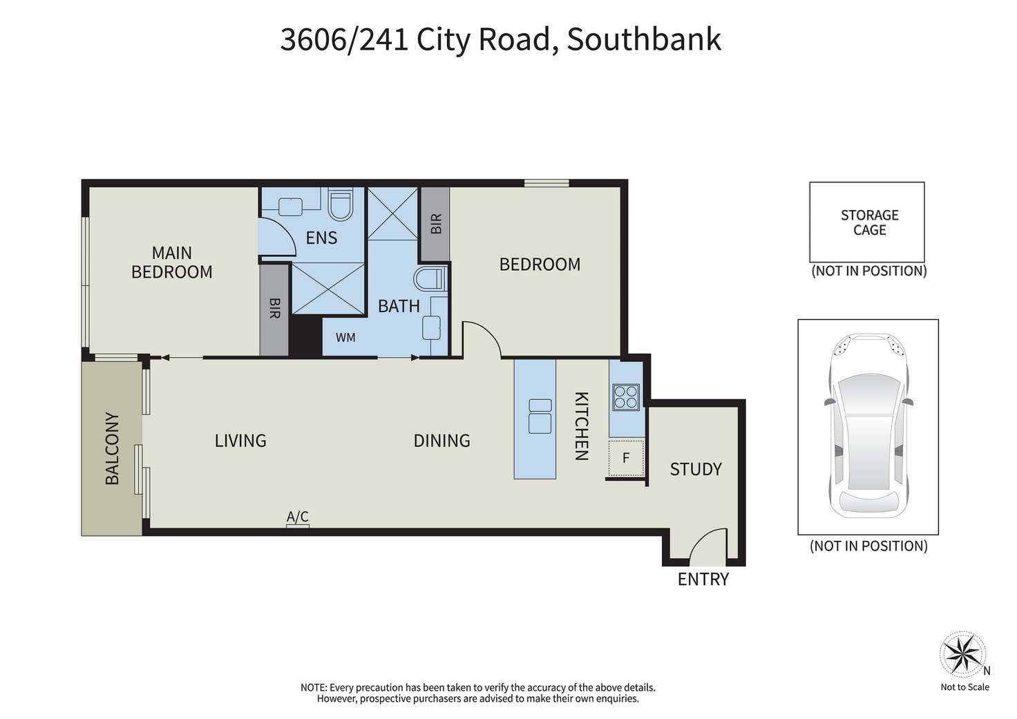 Floorplan of Homely apartment listing, 3606/241 City Road, Southbank VIC 3006
