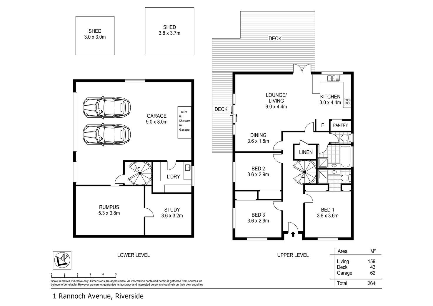 Floorplan of Homely house listing, 1 Rannoch Avenue, Riverside TAS 7250