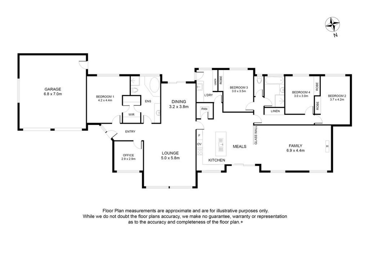 Floorplan of Homely house listing, 2 Tenison Drive, Mount Gambier SA 5290