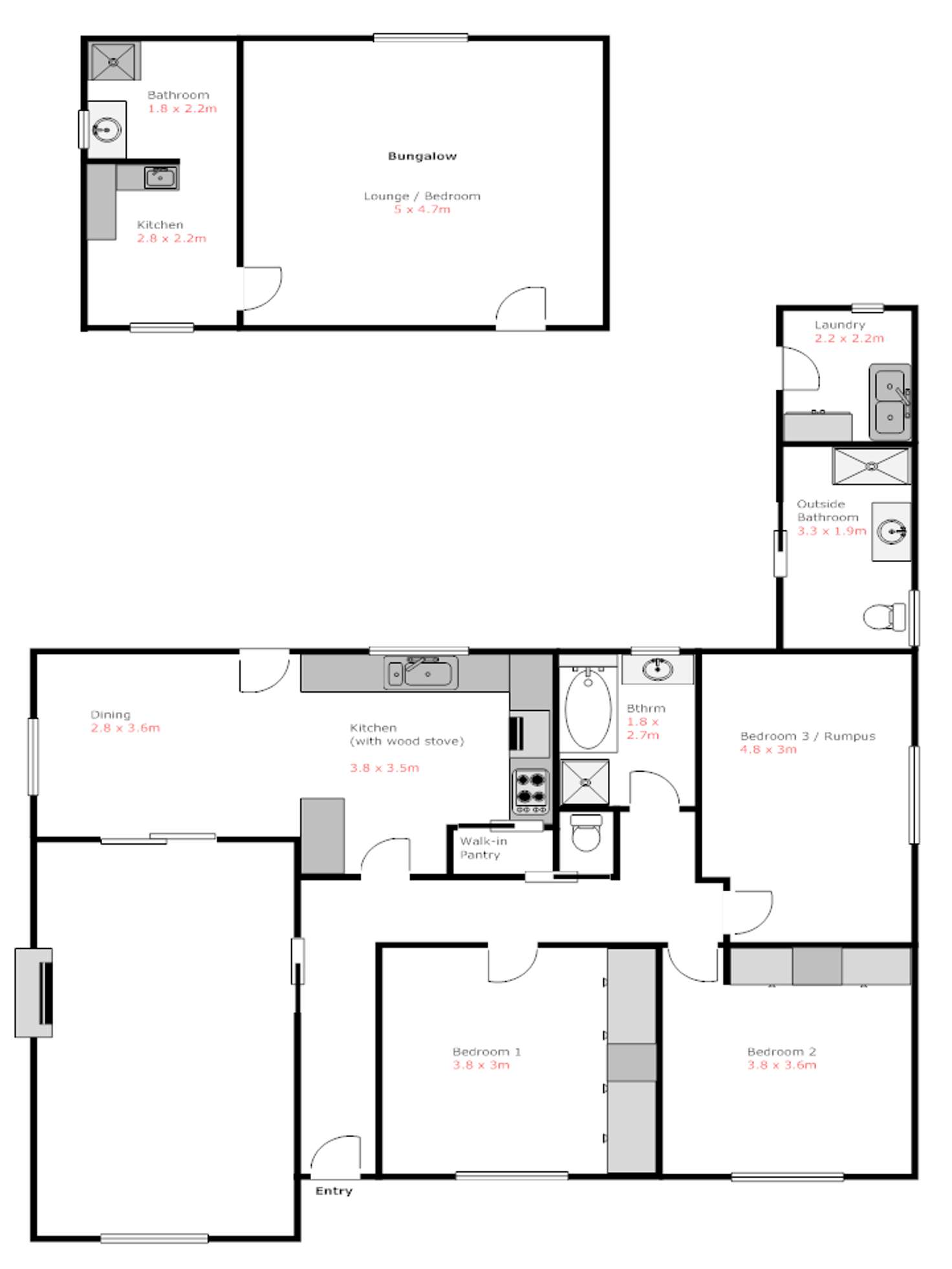 Floorplan of Homely house listing, 39 Twenty Second Street, Koorlong VIC 3501