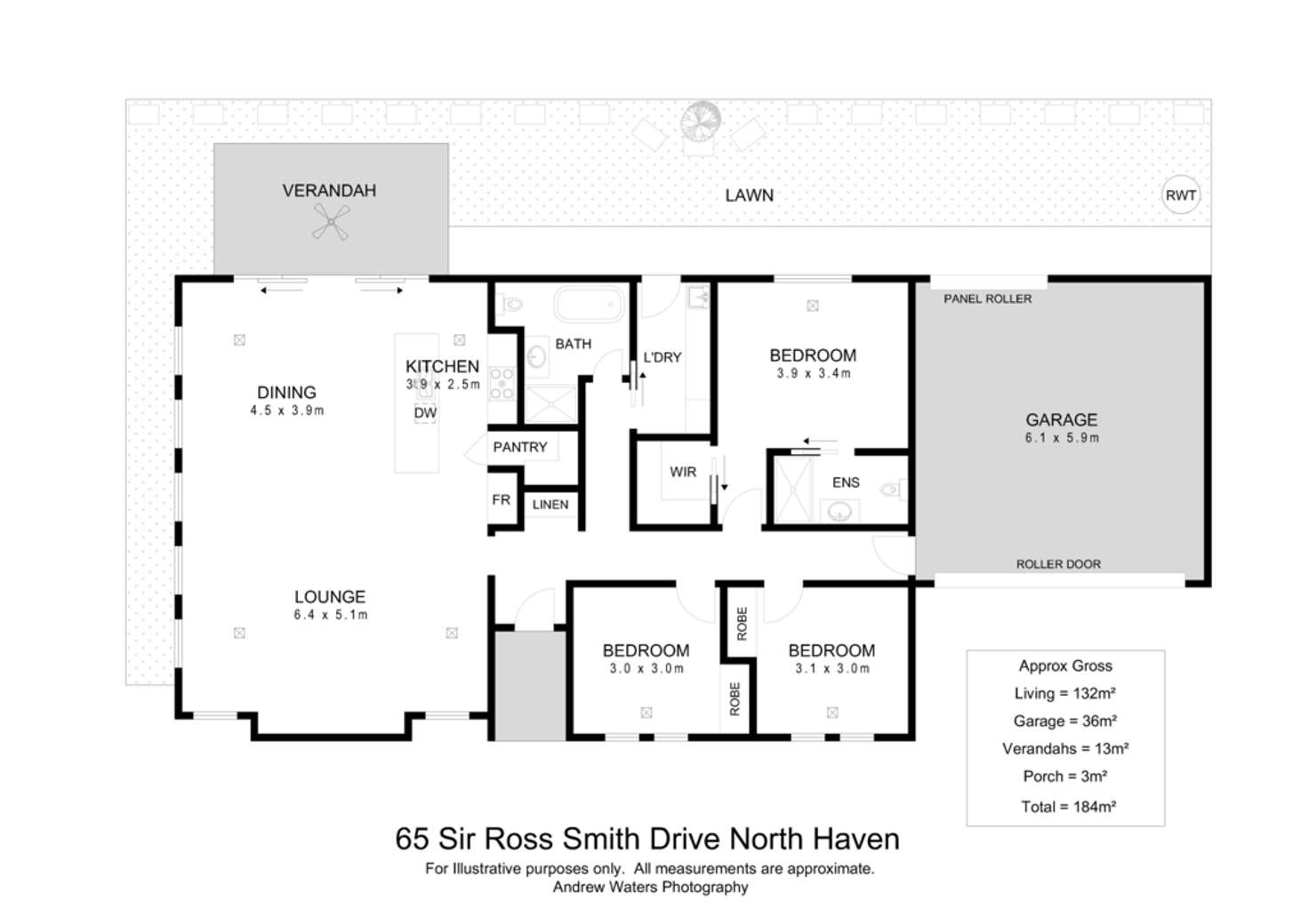 Floorplan of Homely house listing, 65 Sir Ross Smith Avenue, North Haven SA 5018