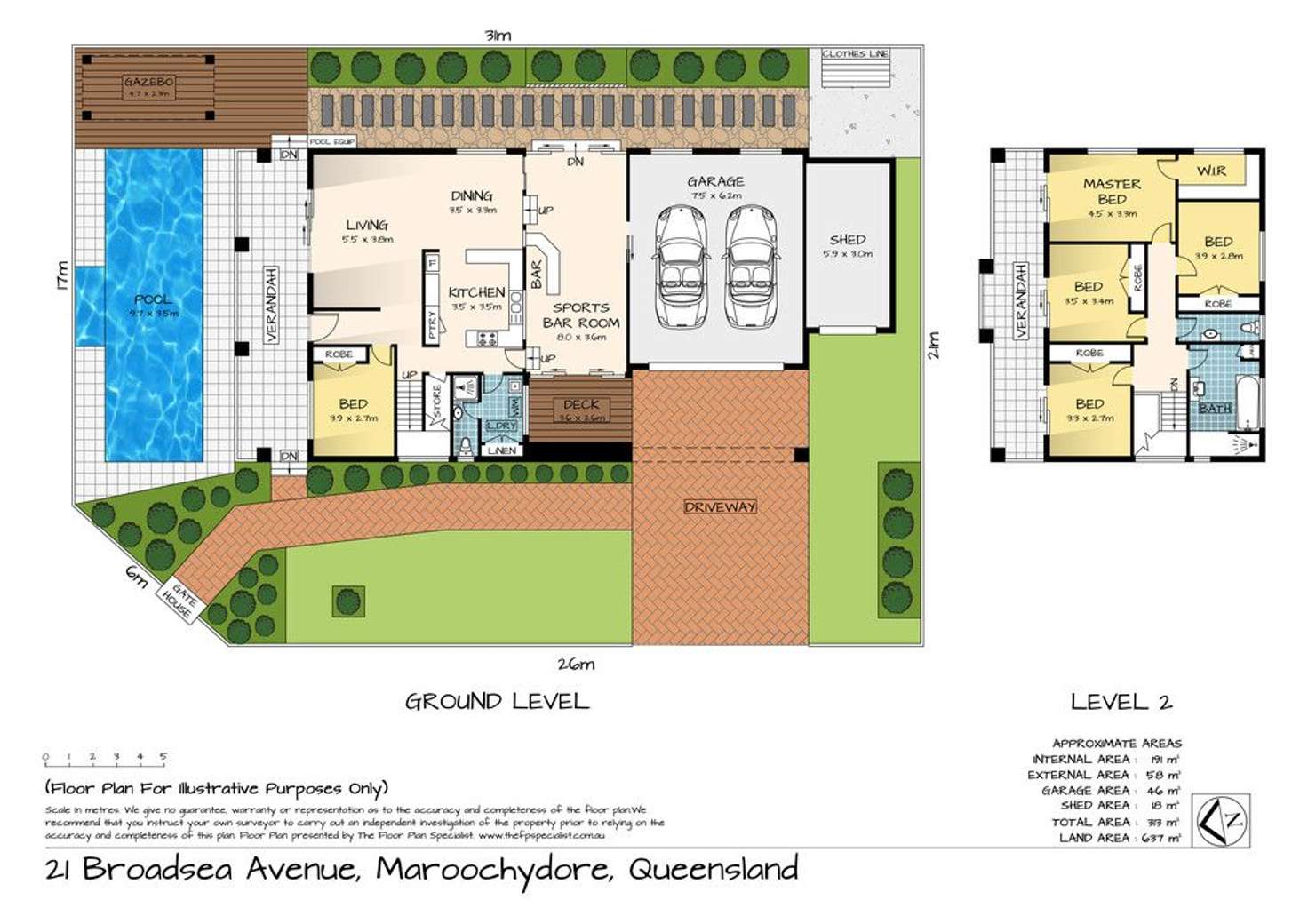 Floorplan of Homely house listing, 21 Broadsea Avenue, Maroochydore QLD 4558